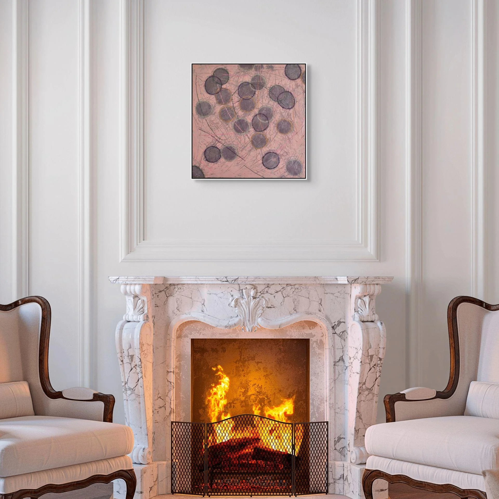 "Beauty perishes in life, but is immortal in art." &mdash; Leonardo da Vinci

Wishing you light, warmth, and quiet moments of beauty this season.
.
THROW THE BATON &bull; 20 x 20 in &bull; Encaustic
(In-situ and detail)
.
Contact me via my 