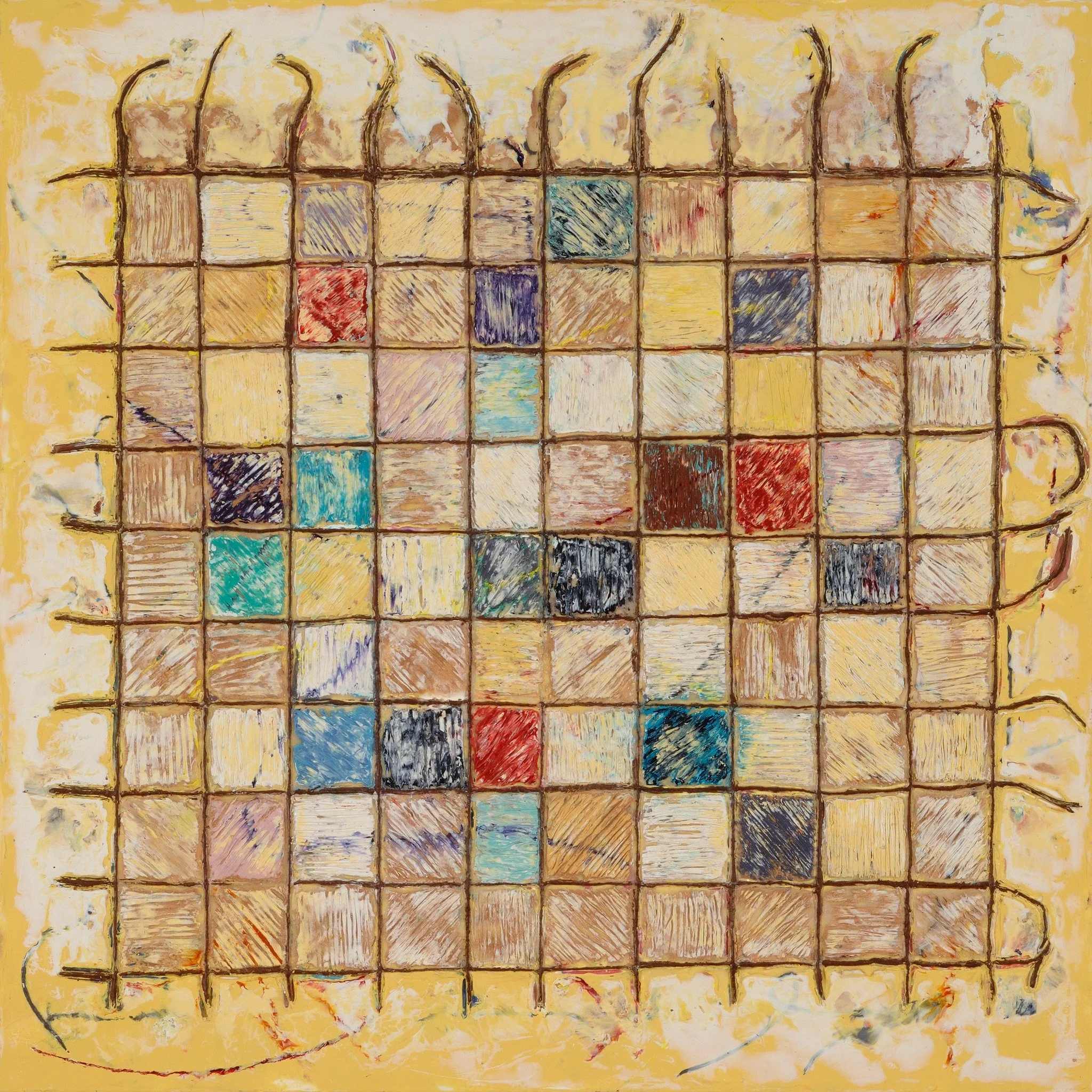 UNPLUGGED &bull; 18&rdquo;x18&rdquo; &bull; Encaustic/Mixed Media&mdash;Sold!
DISAPPEARING II &bull; 12&rdquo;x12&rdquo; &bull; Encaustic/Mixed Media&mdash;Available!

Two of my encaustic paintings made with handmade Japanese paper embedded with stri