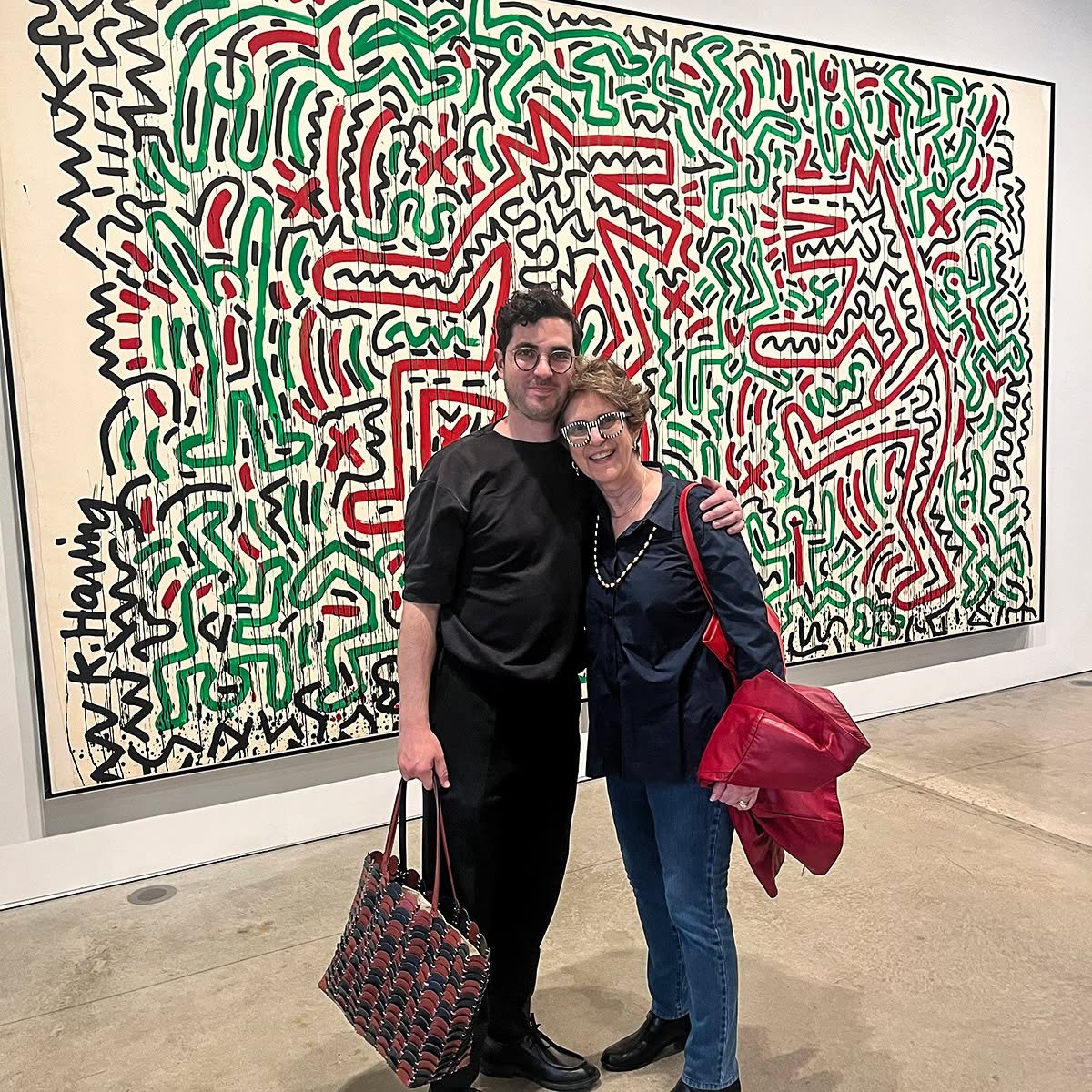 Happy Memorial Day!
With @samkoplewicz  recently at the Keith Haring exhibit at The Brant Foundation, in downtown NYC. Haring is a family favorite, so it was a treat to share this experience with my youngest son. The exhibit captures the spirit of 19