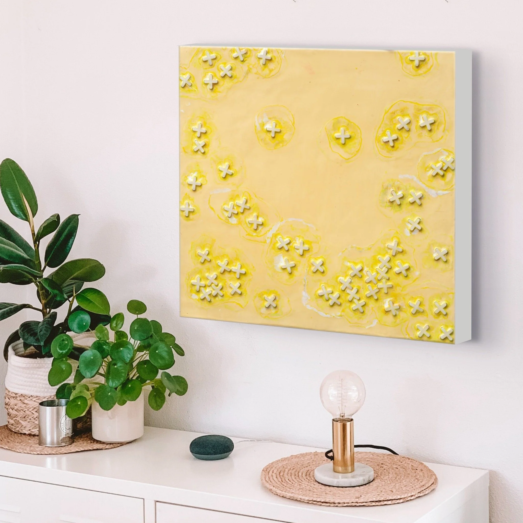 RELIEF &bull; 14&rdquo;x14&rdquo; &bull; Encaustic/mixed media (found objects) 💛
.
Lots more encaustic/mixed media pieces can be found at my website www.lindasirow.art/encaustic-mixed-media
.
.
.
#artoftheday #abstractart #originalart #encausticart 