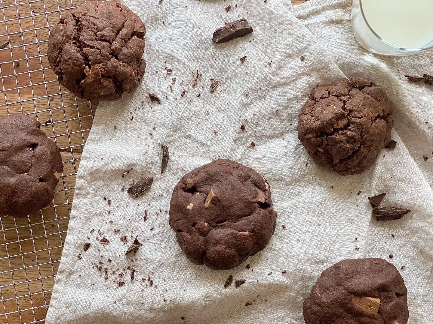 Quadruple Chocolate Cookies