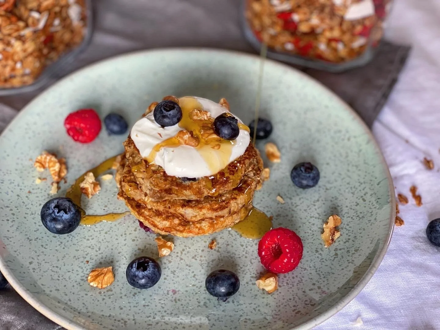 Blueberry Banana Pancakes