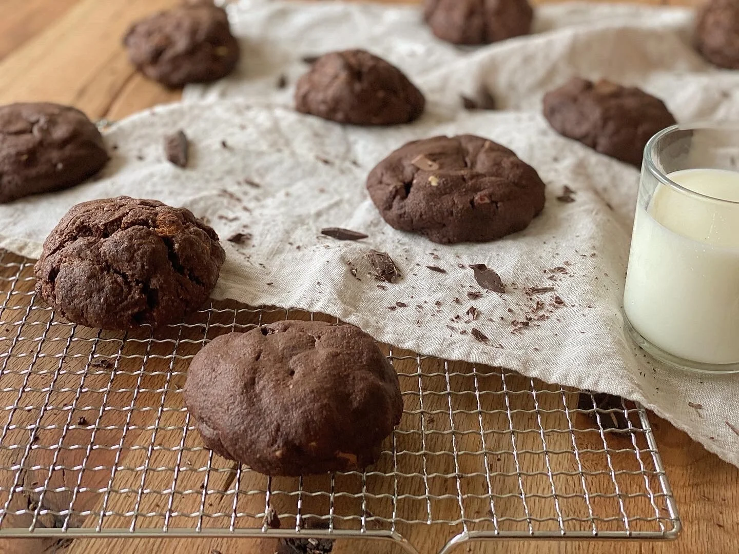 Quadruple Chocolate Cookies