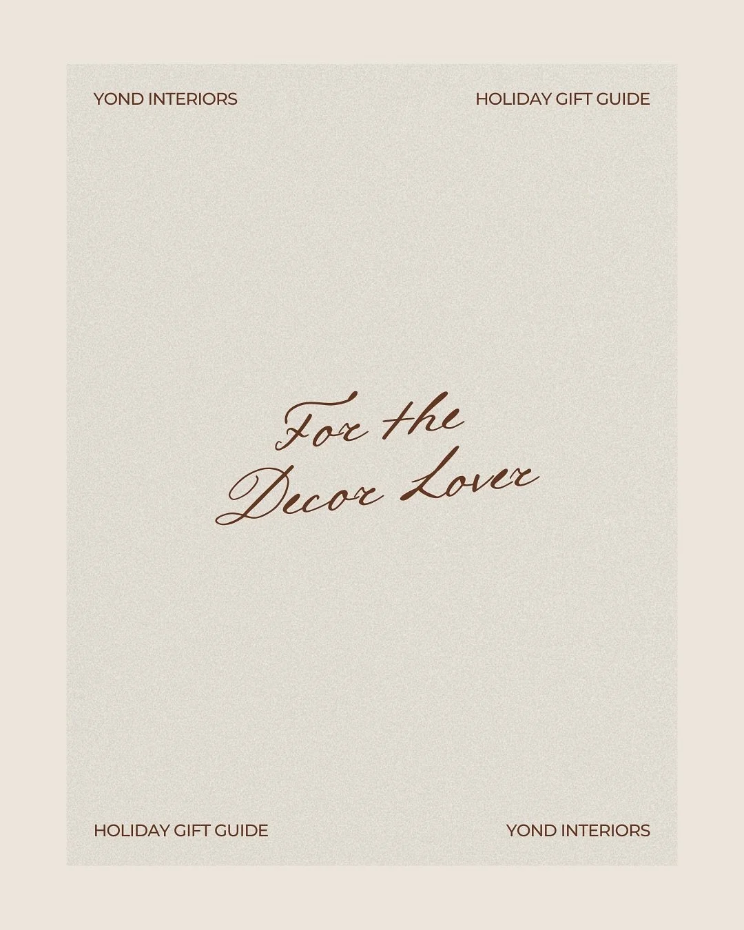 Our gift guide for the decor lover is now live! Browse unique pieces for the home through the link in our bio. 

#holidaygiftideas #holidaydecor #interiorgifts