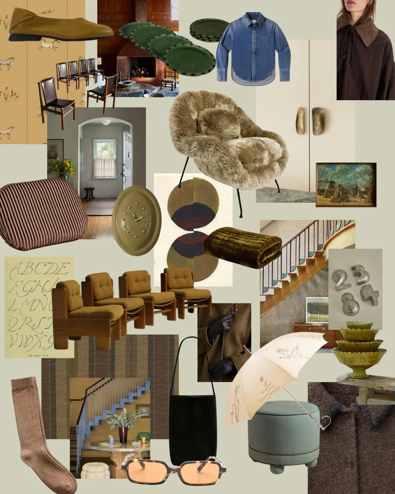 The January moodboard is here! Our color of the month is Vichyssoise No. 9909 from @farrowandball 🍈

What&rsquo;s inspiring you this new year?

#newyearinspiration #interiorinspiration