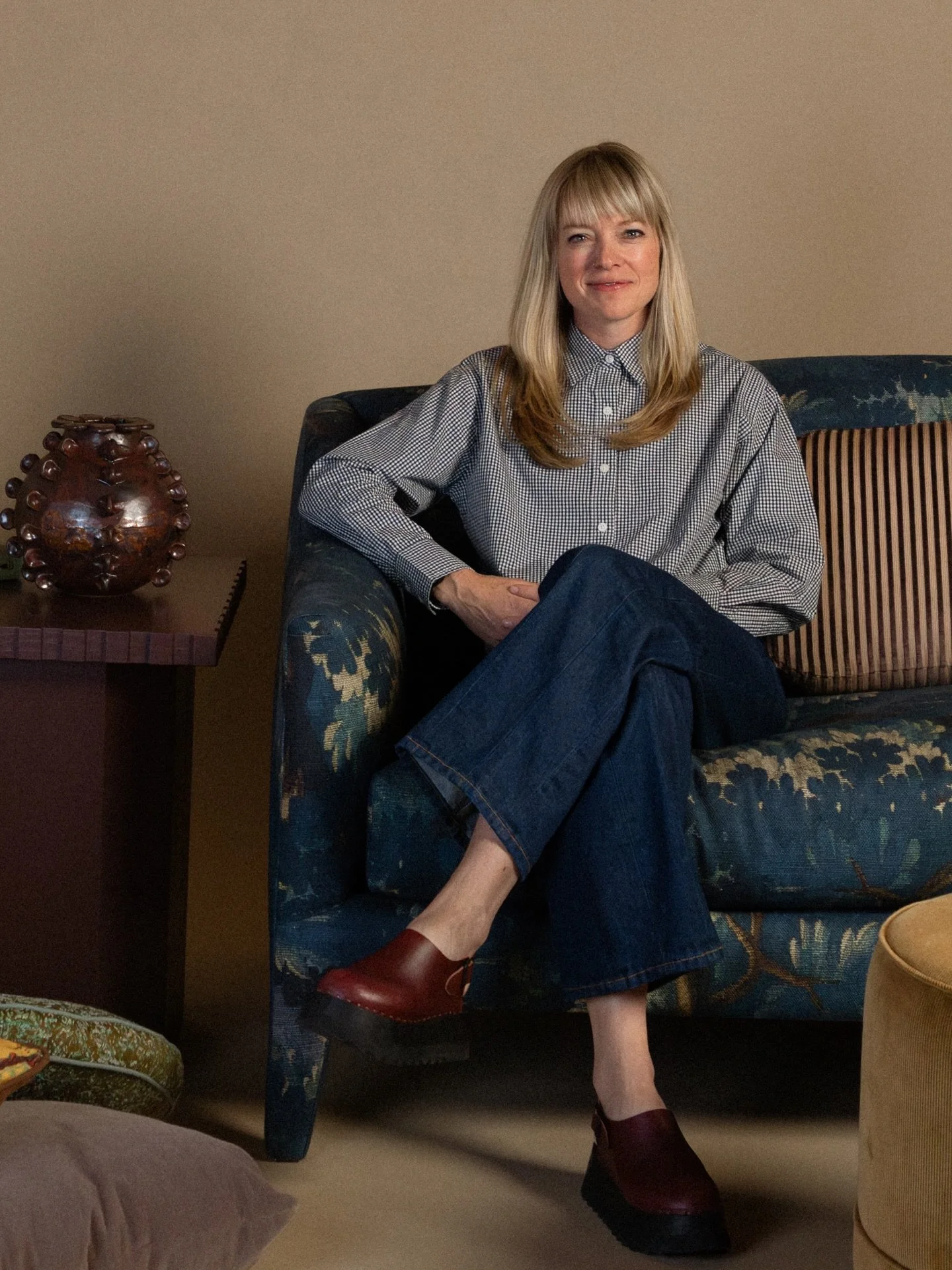 Hi it&rsquo;s me on our Lark sofa for @shopbrunel giving you a little studio update! Did you see? We&rsquo;re hiring! We are looking for a Design Assistant to round out our in-studio Minneapolis based team. We have so many wonderful projects coming o