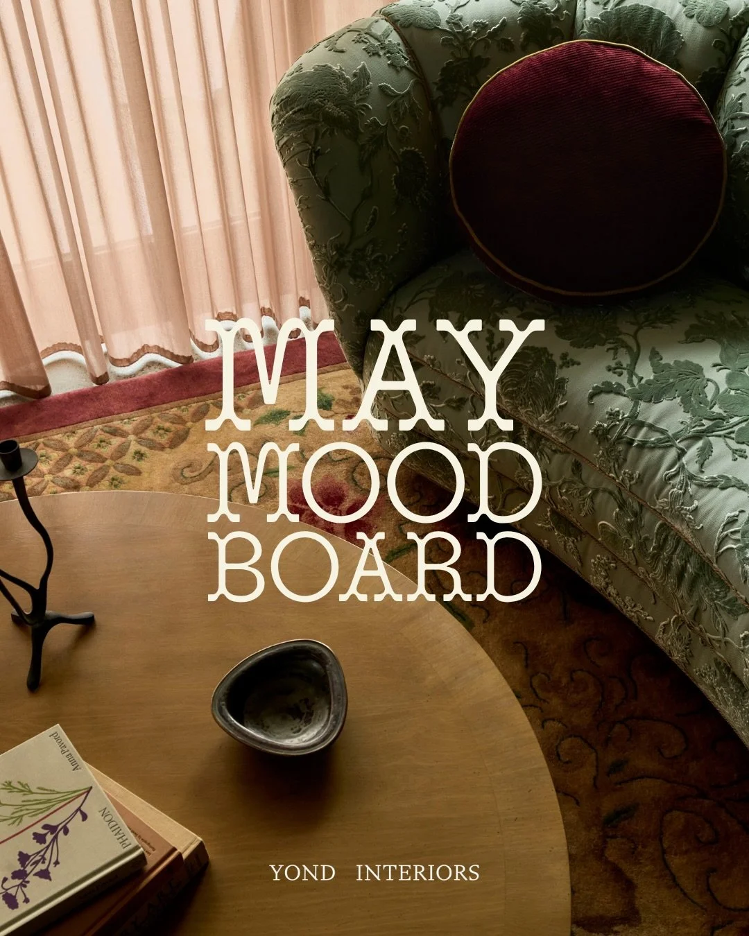 The May moodboard is here! Our color of the month is Hay from @farrowandball 💛
Here&rsquo;s a peek at what&rsquo;s inspiring us this month!