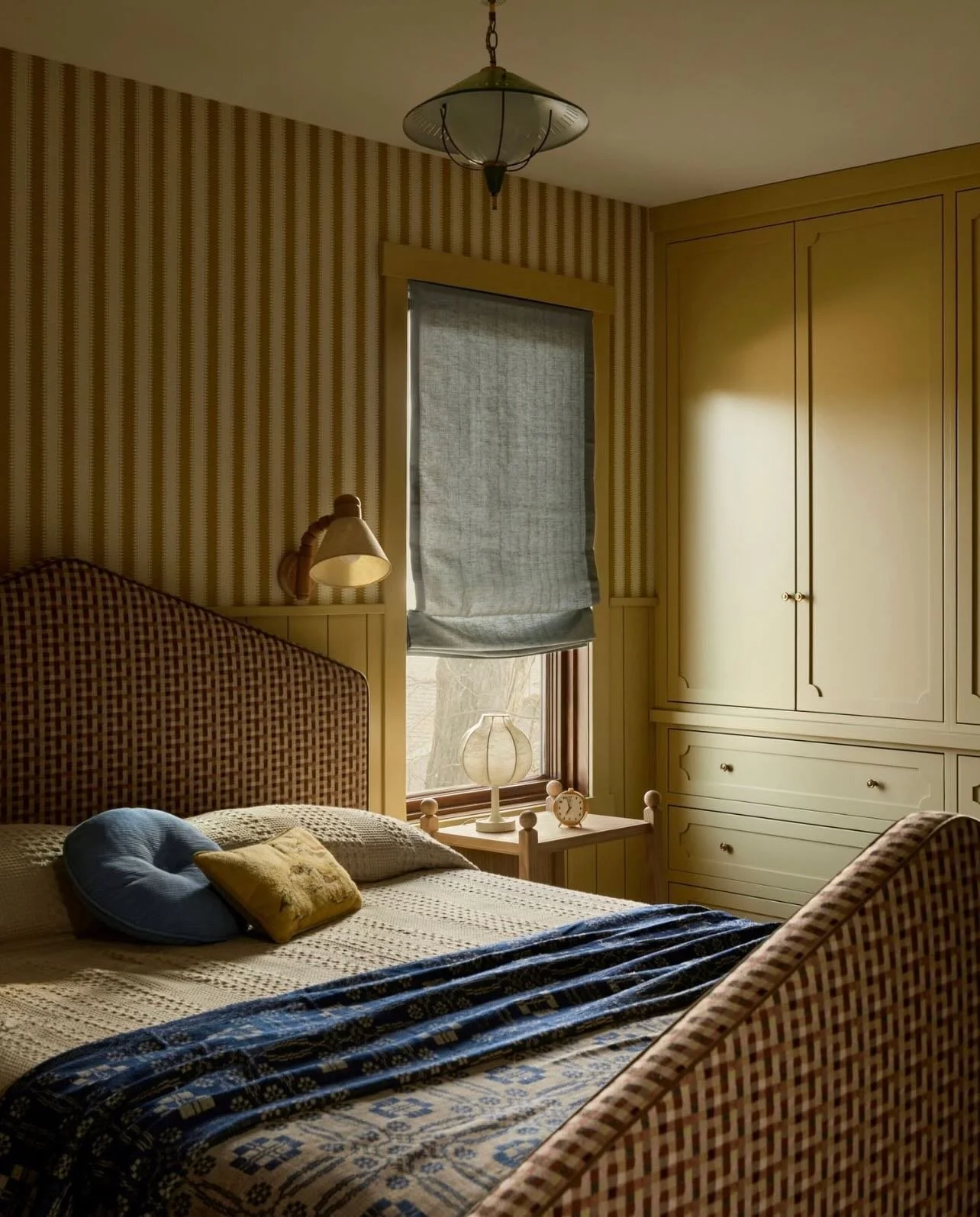 Tap through for the dreamiest kids room ever. Nestled in the treetops of our #yilorencottage &mdash; filled with a bed designed for just this space, vintage lighting, a desk for dreaming and the softest buttery yellow. Head to @archdigest for the ful