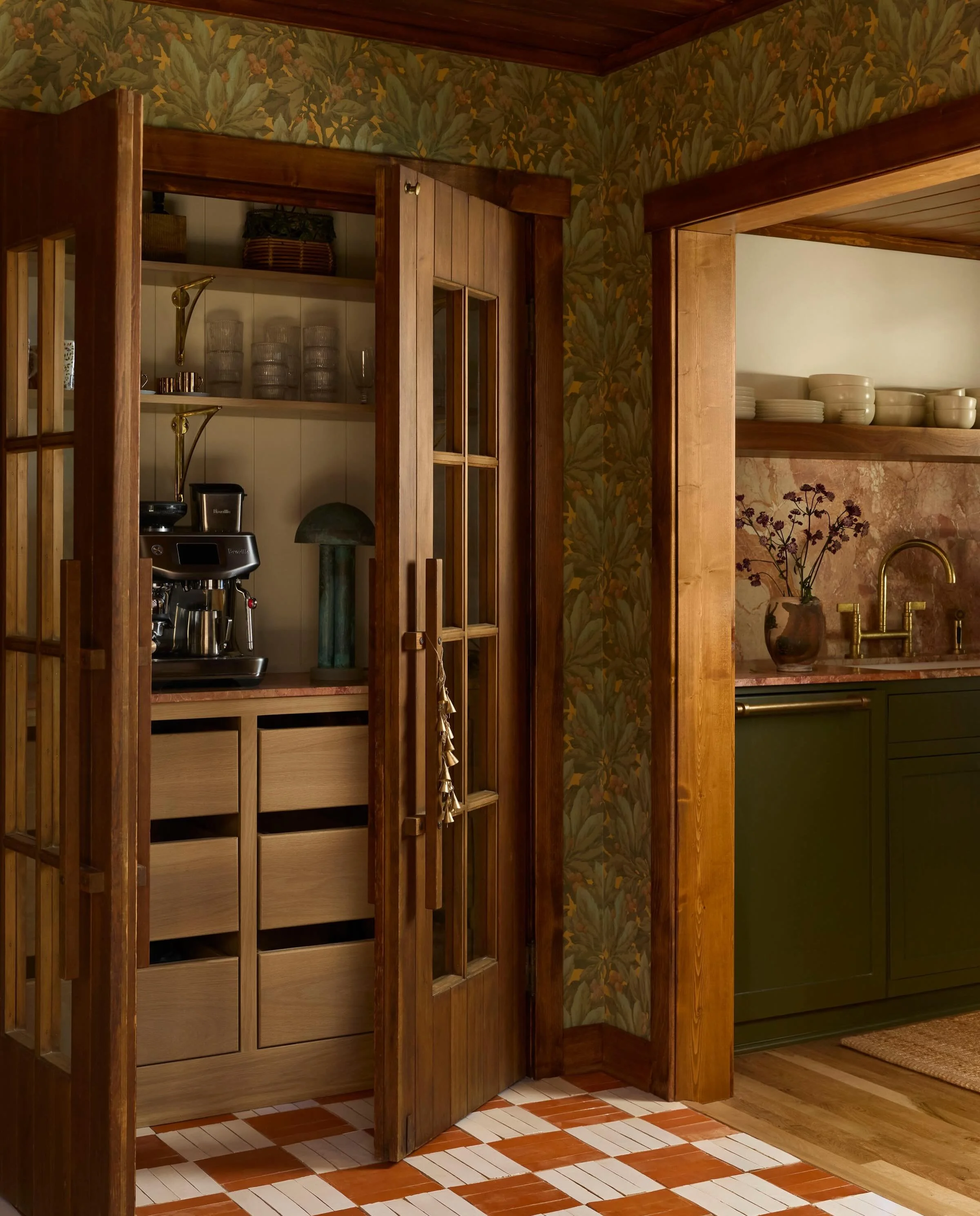 We&rsquo;re continuing with our tour of our #yilorencottage as seen in @archdigest &mdash; meet the entry and stairway! This space is so special &mdash; integrating family heirlooms, and nods to places of nostalgia. Our favorite detail might be the l