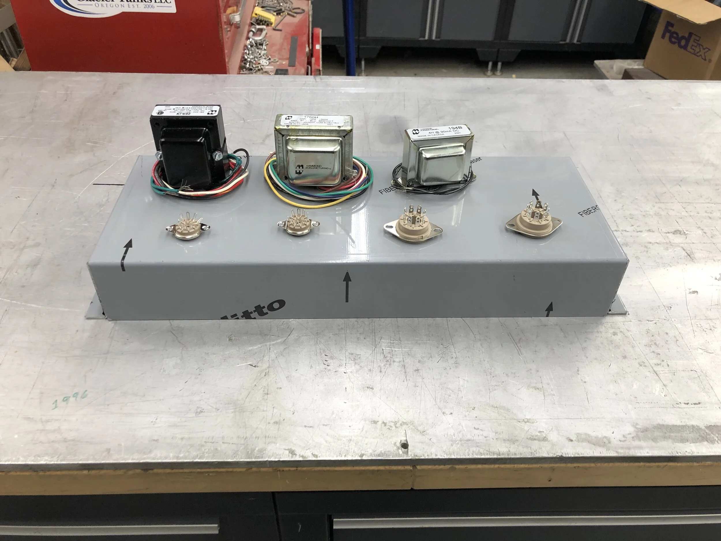 Early stages of a new amp build.