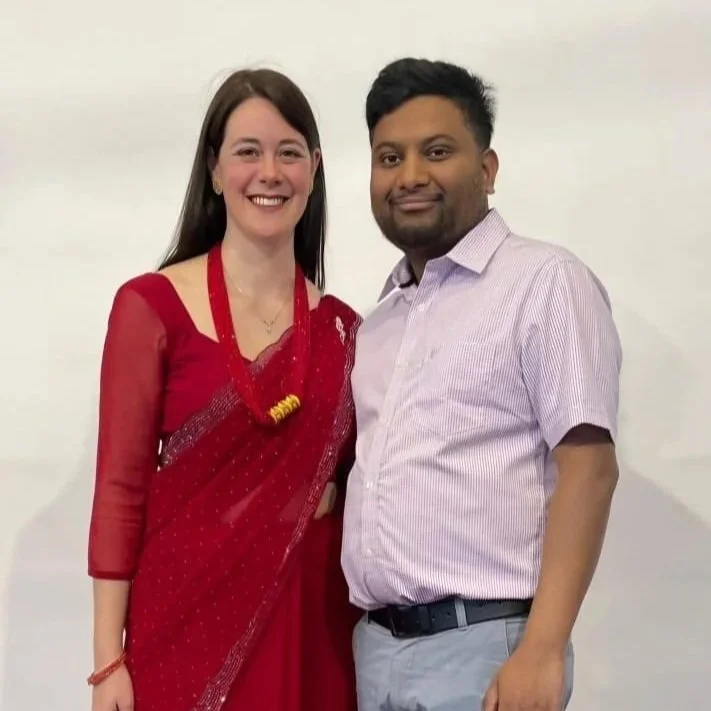 Bibidh and Jessica Baral