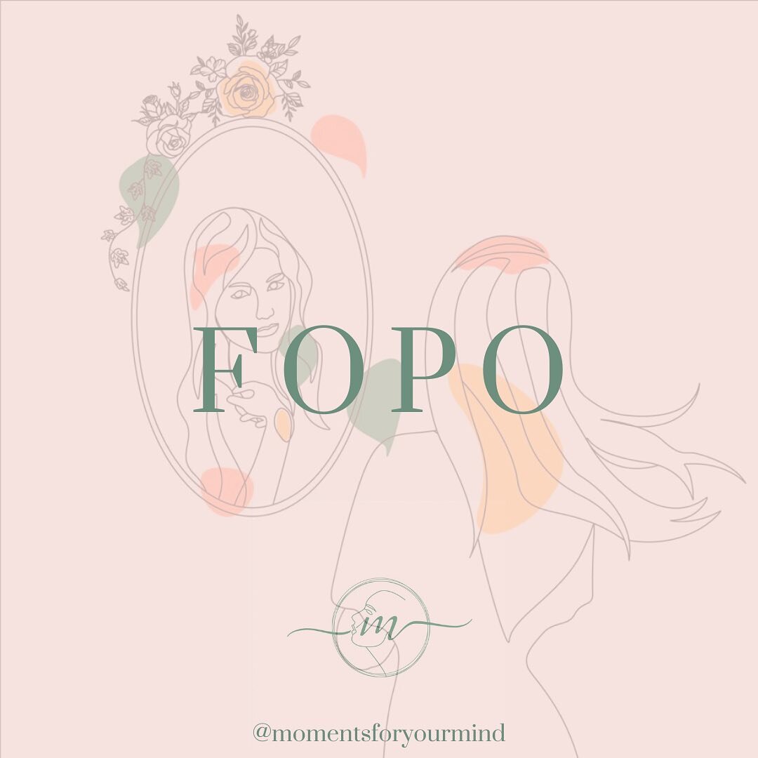1/3 
We&rsquo;ve heard of FOMO (the fear of missing out) and we&rsquo;ve embraced JOMO (the joy of missing out)❤️ how&rsquo;s about we try and conquer FOPO - the fear of other peoples opinions. 

#wellbeingcoaching #mindsetcoaching #wellness #mindbod