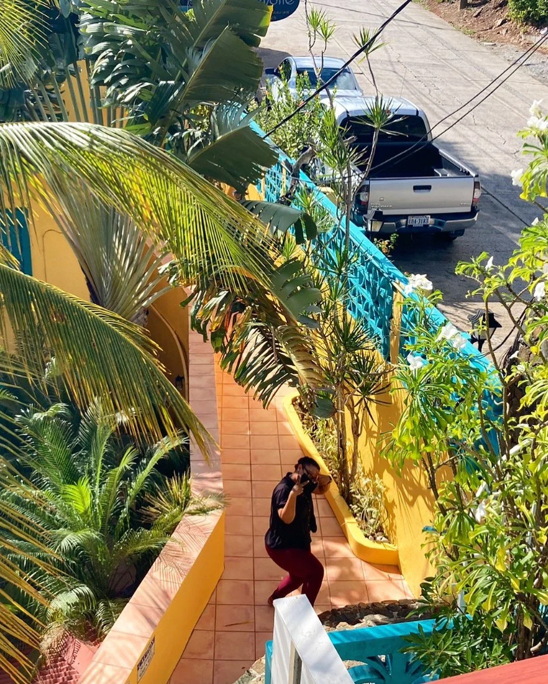 When doing roofing work, never pass up the chance to surprise your front desk workers. When we surprised Bre, she didn&rsquo;t miss a beat and immediately struck this pose. Game respects game Bre; you fearless.