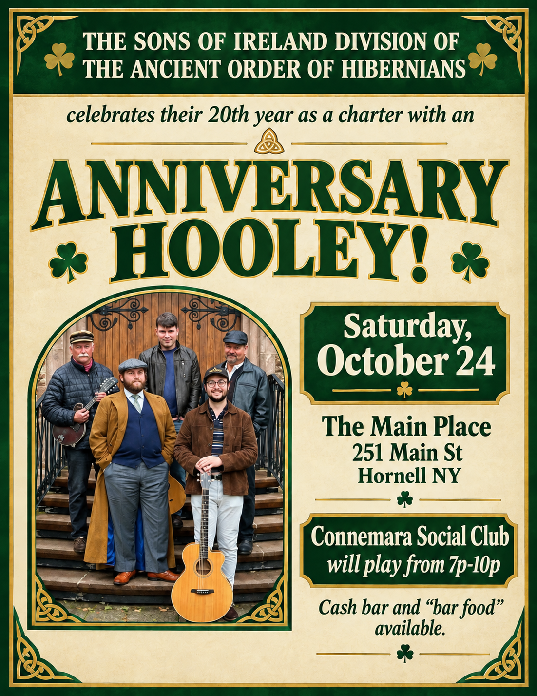 Sons of Ireland Division #1 - Anniversary Hooley!