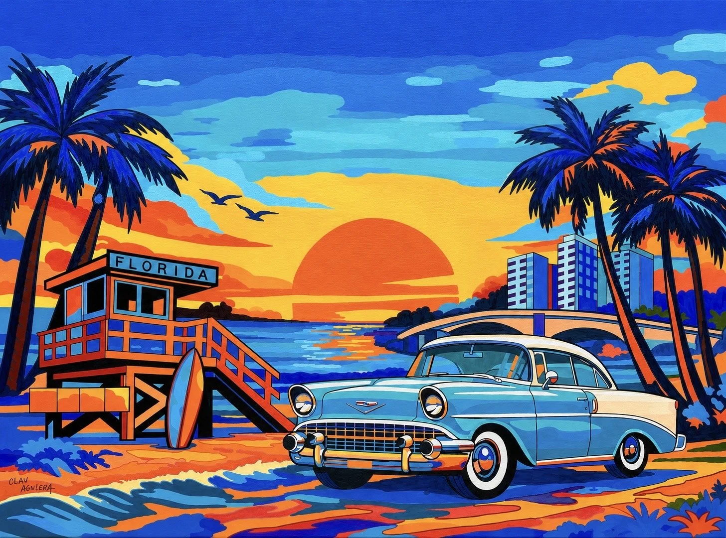 *Name: ''SUN CHASER ''.
*Medium: Acrylics on canvas
*Size : 30 in x 40 in 