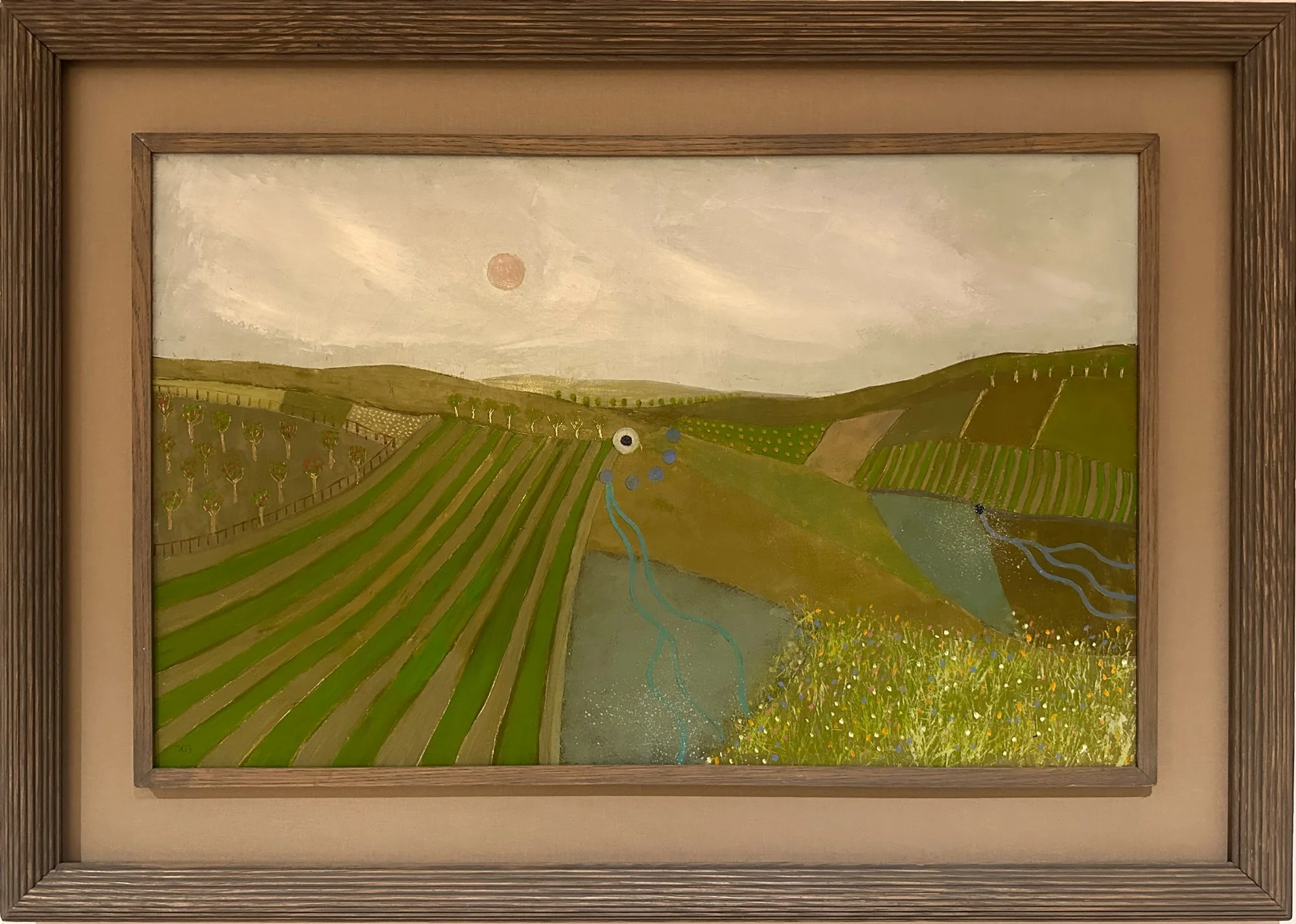 Wiltshire Stream (87 x 62 cm)