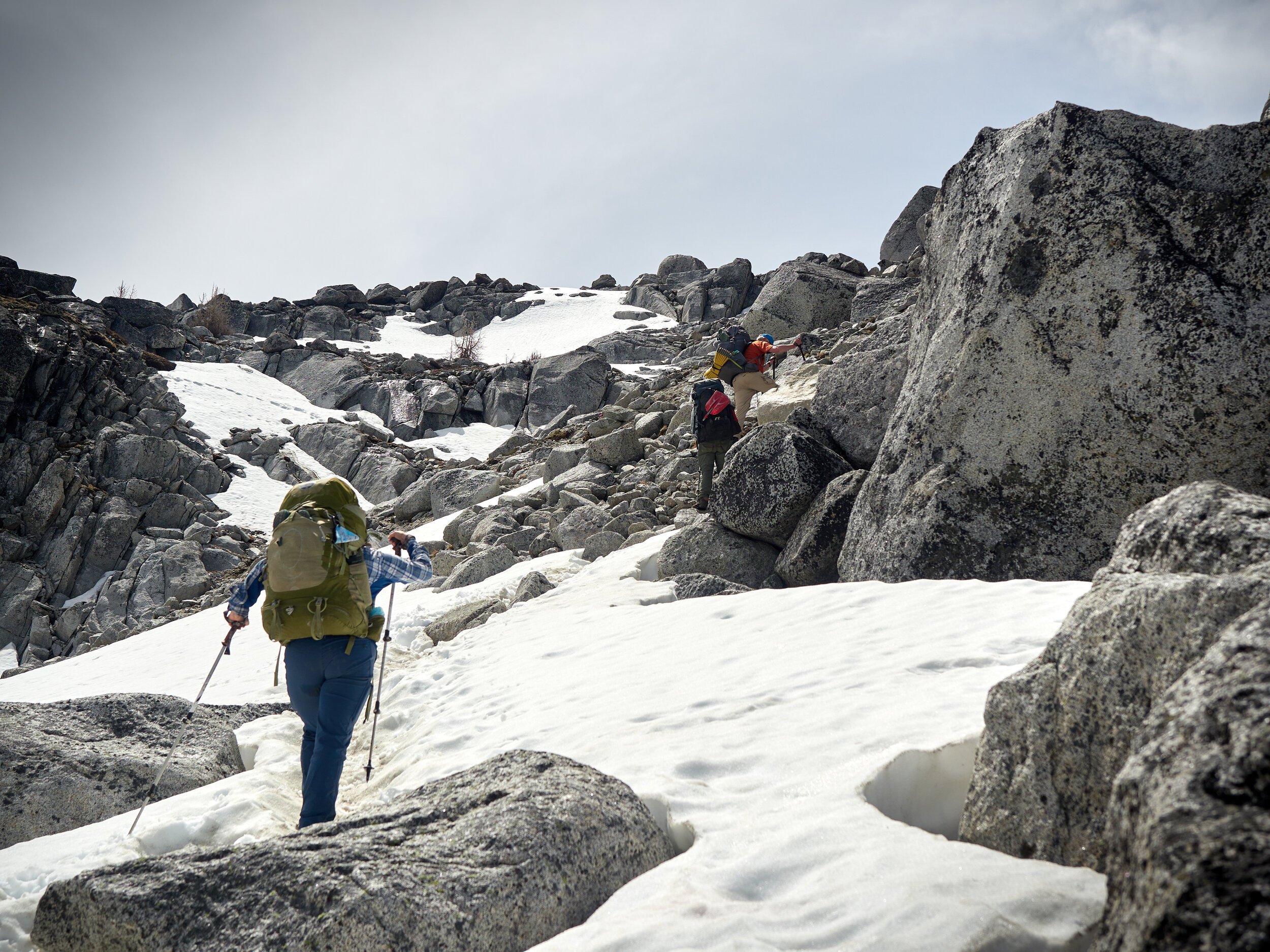 Approaching the top of Asgard Pass