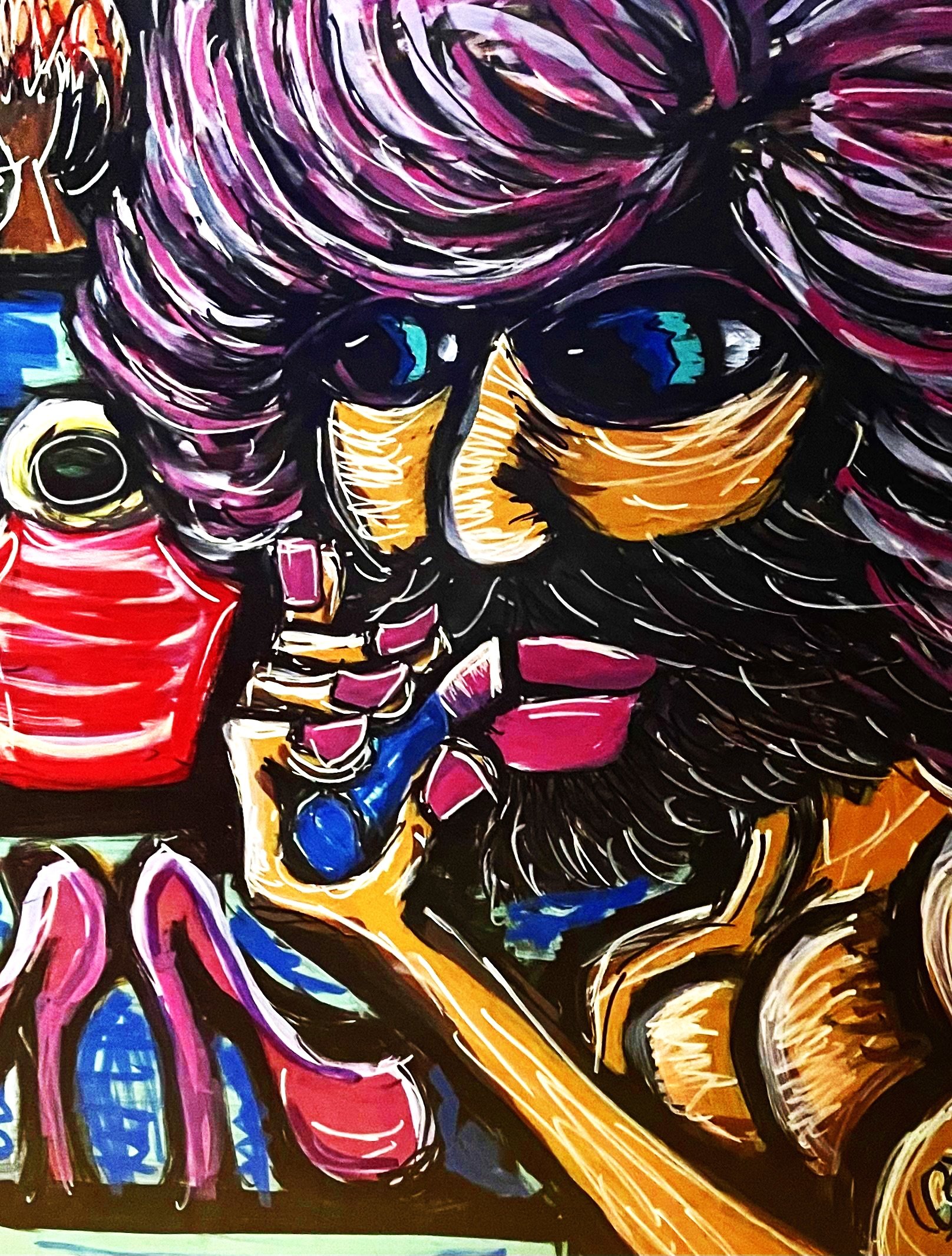 Mr. Misses, acrylic on birch, Cory Carrington