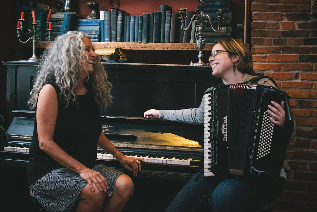 Midday Concert @1:00 - Peregrine Road; Karen Axelrod and Rachel Bell