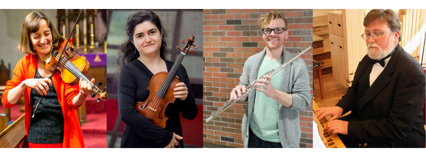 Midday Concert @1:00 with members of the Baroque Orchestra of Maine