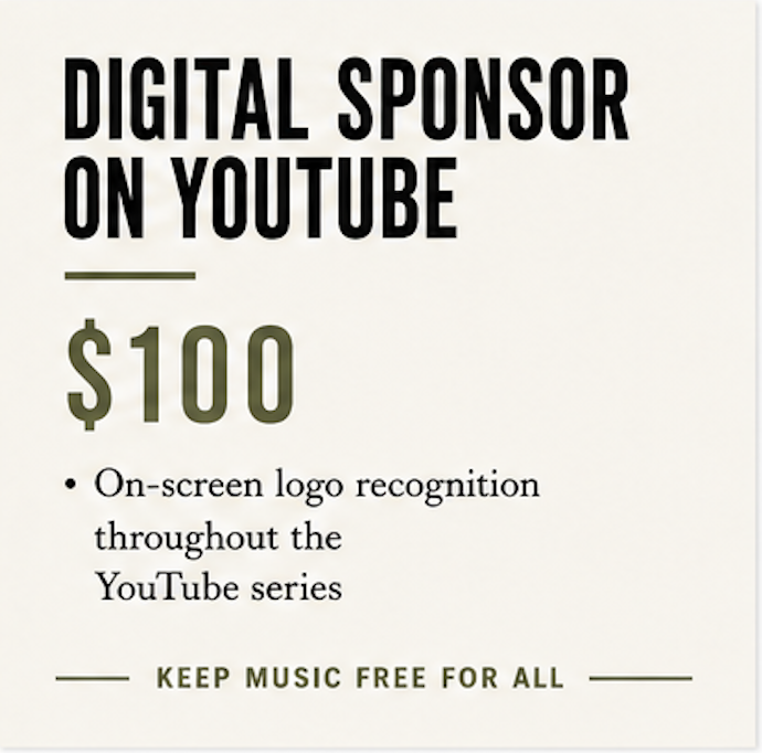 Digital Sponsor on YouTube