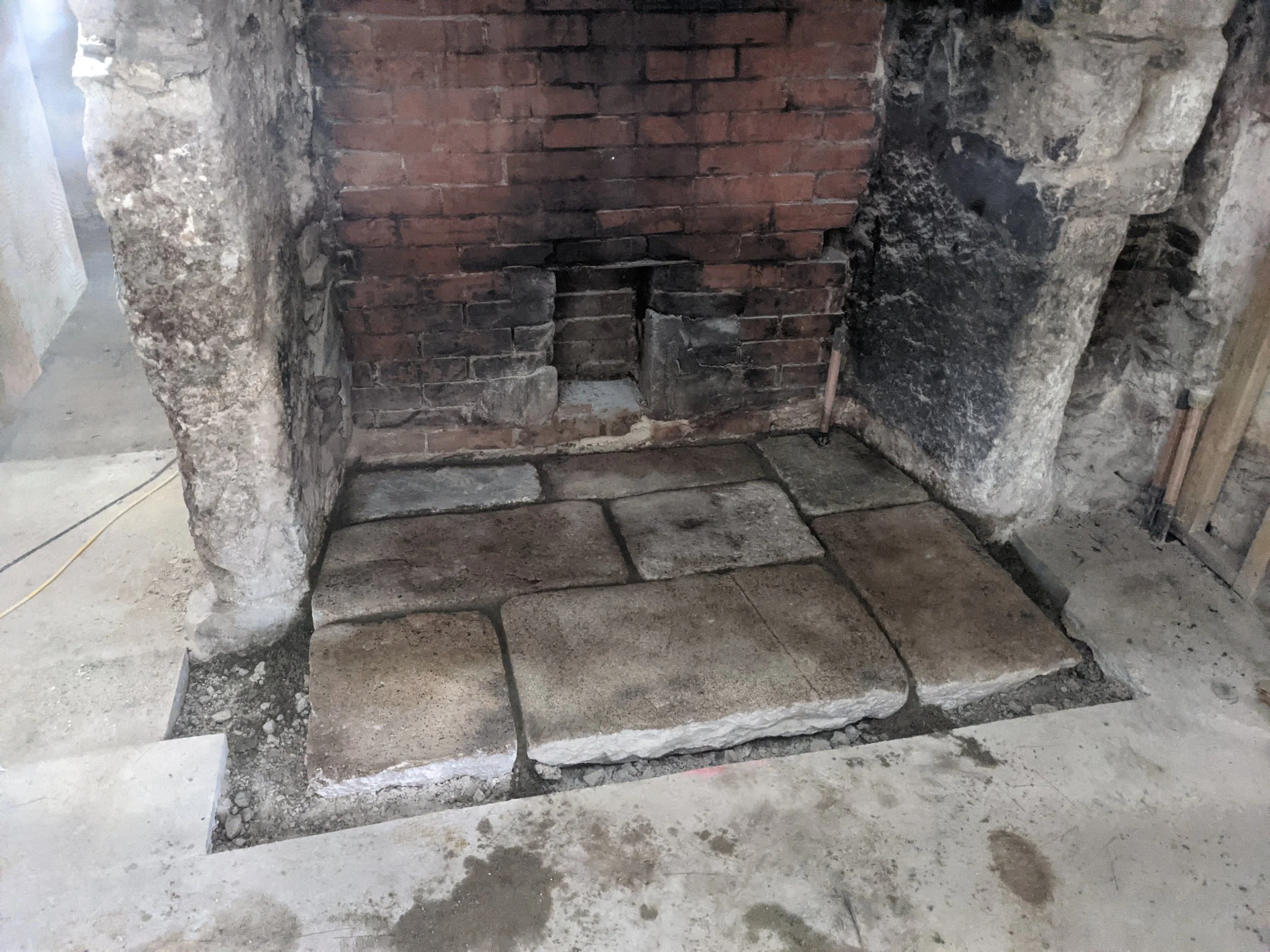 Original granite slabs back in 