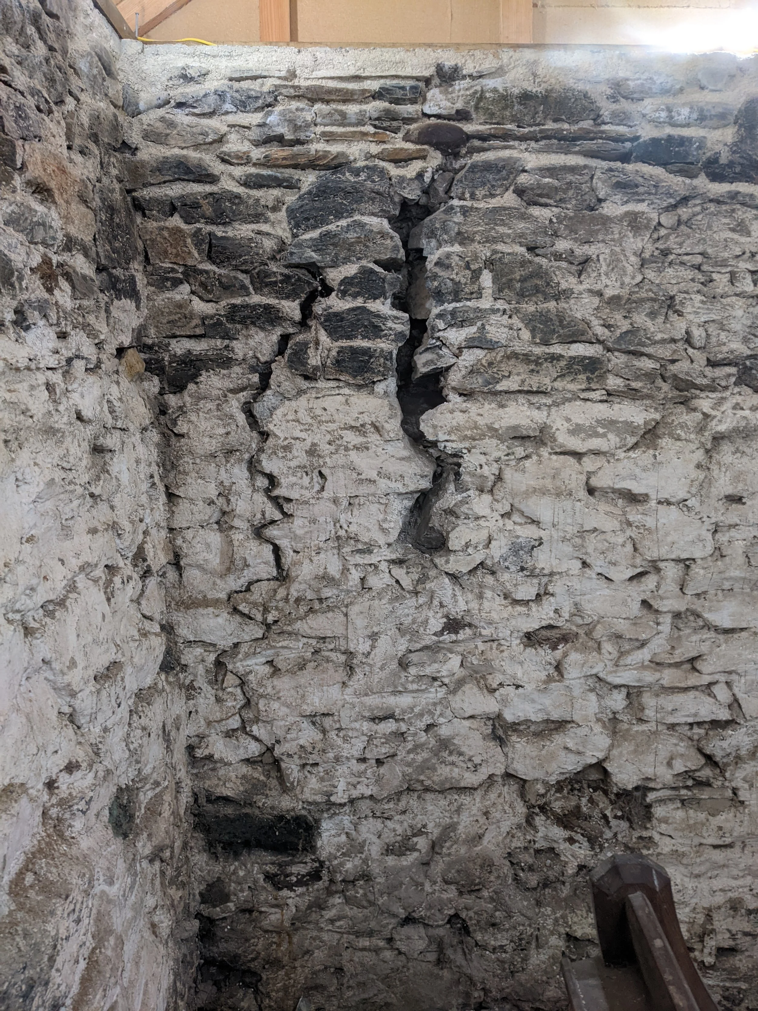 Removed the cementitious repair