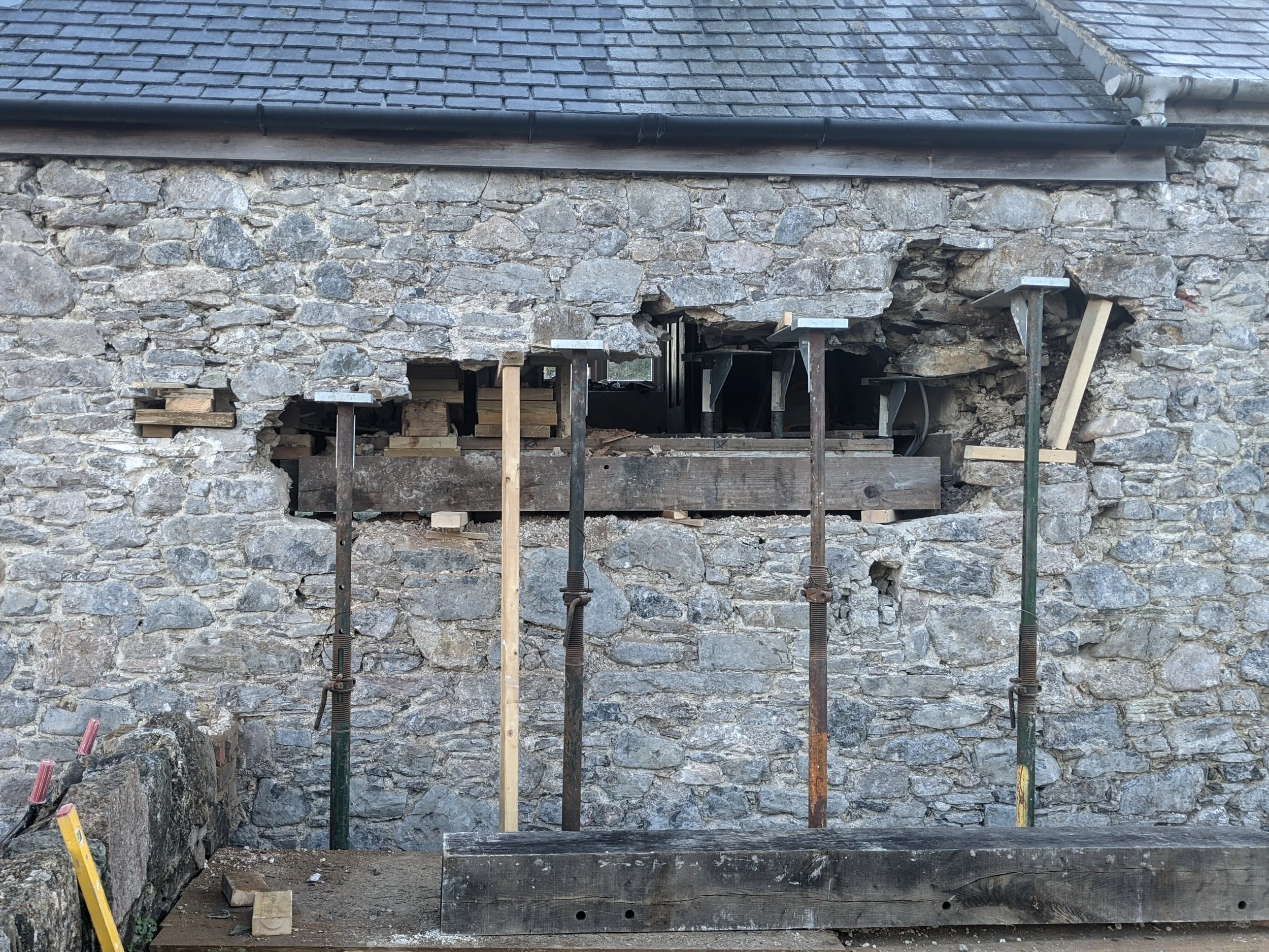 Lintel for the french doors