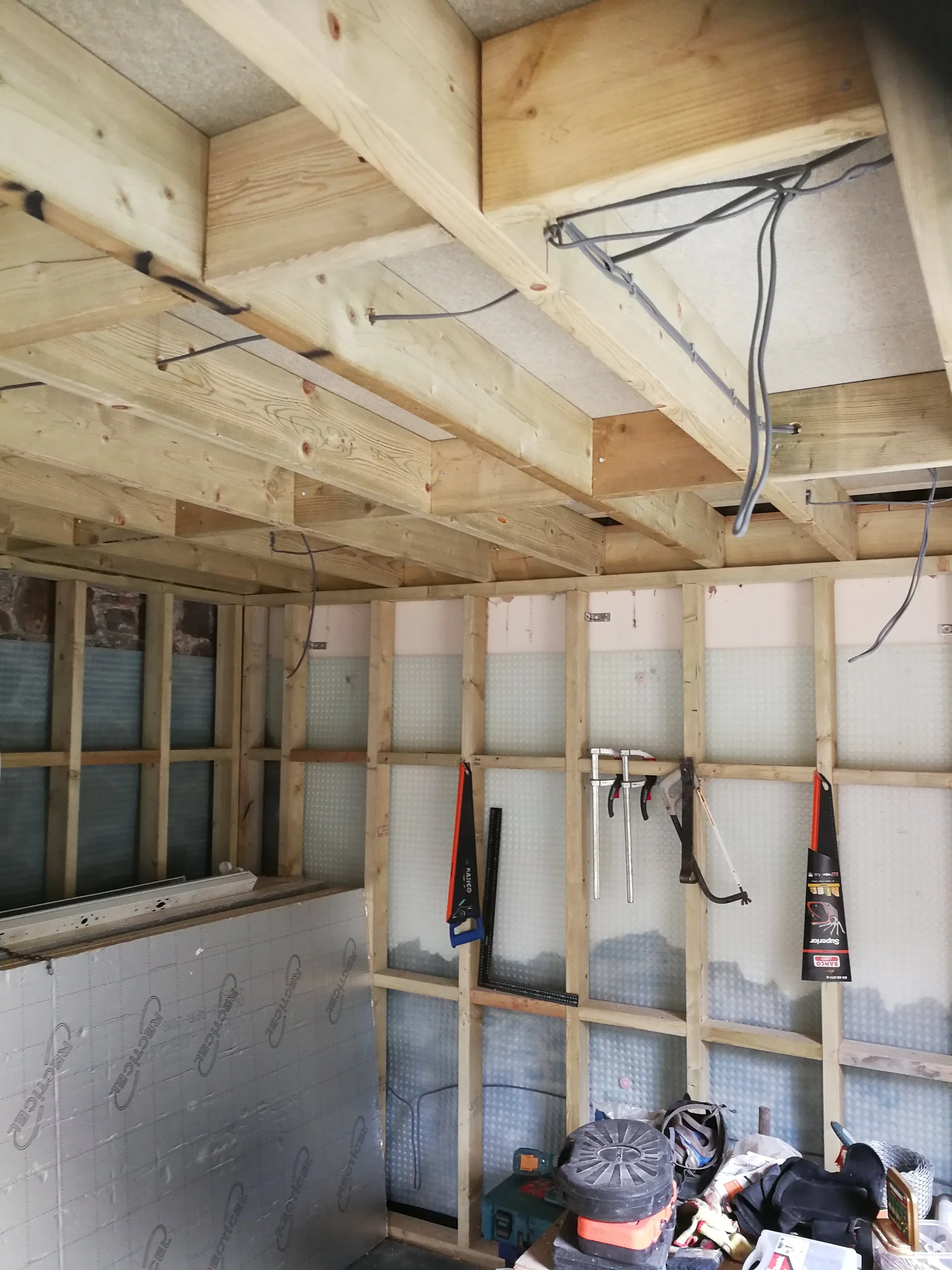 Wykamol wall membrane.