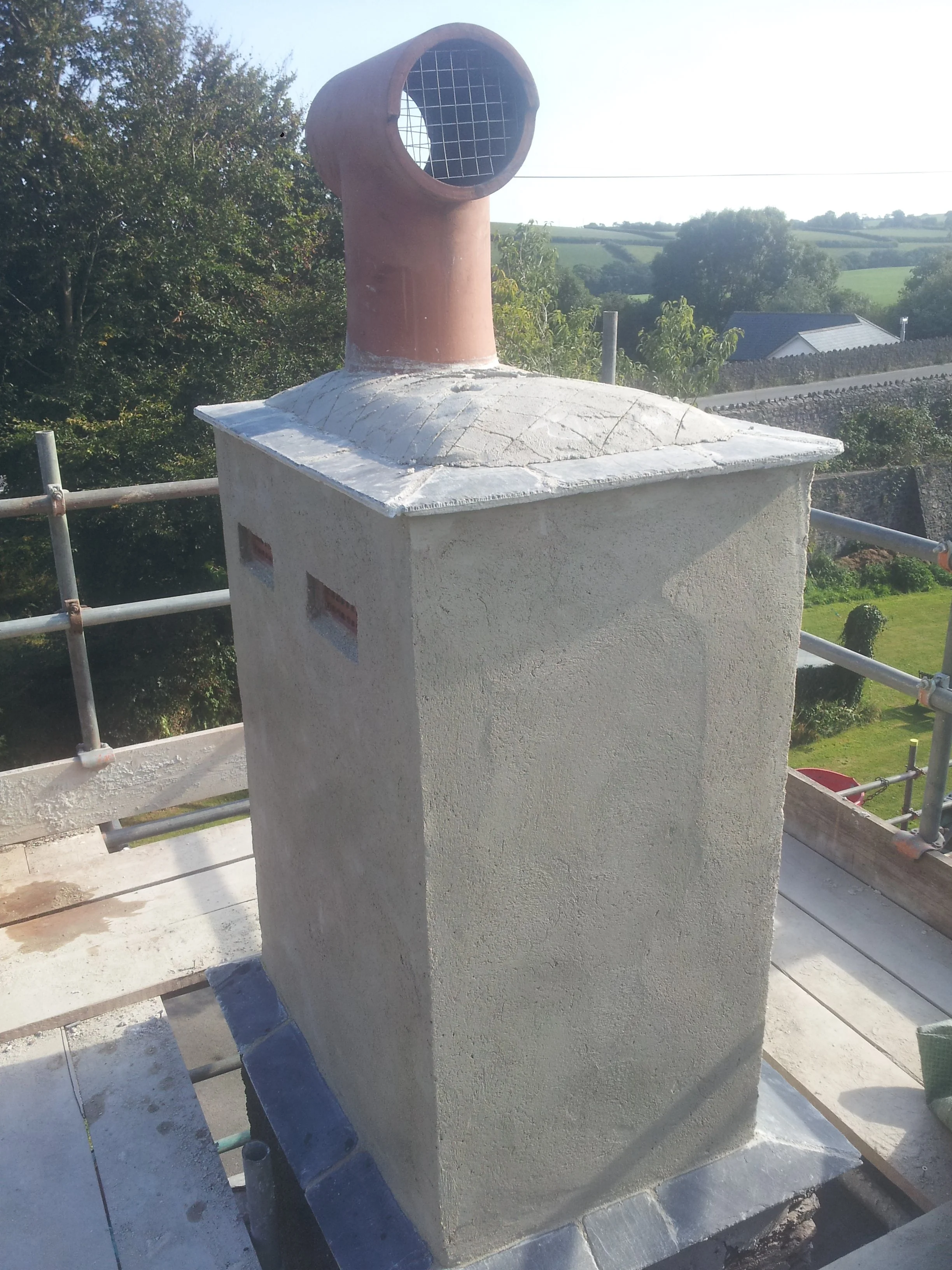 Brick vents., slate drips.