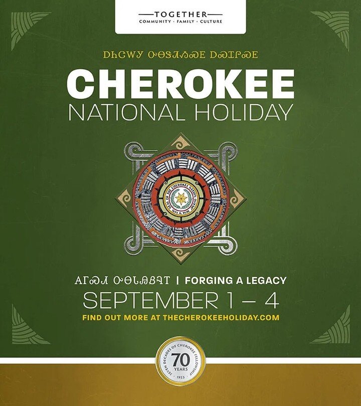 The Cherokee National Holiday is here! Come to Cherokee County anytime this weekend to experience a wonderful time. #explorecherokeeok #travelok #greencountry #visitcherokeenation #thisisoklahoma #holiday #cherokee #fun