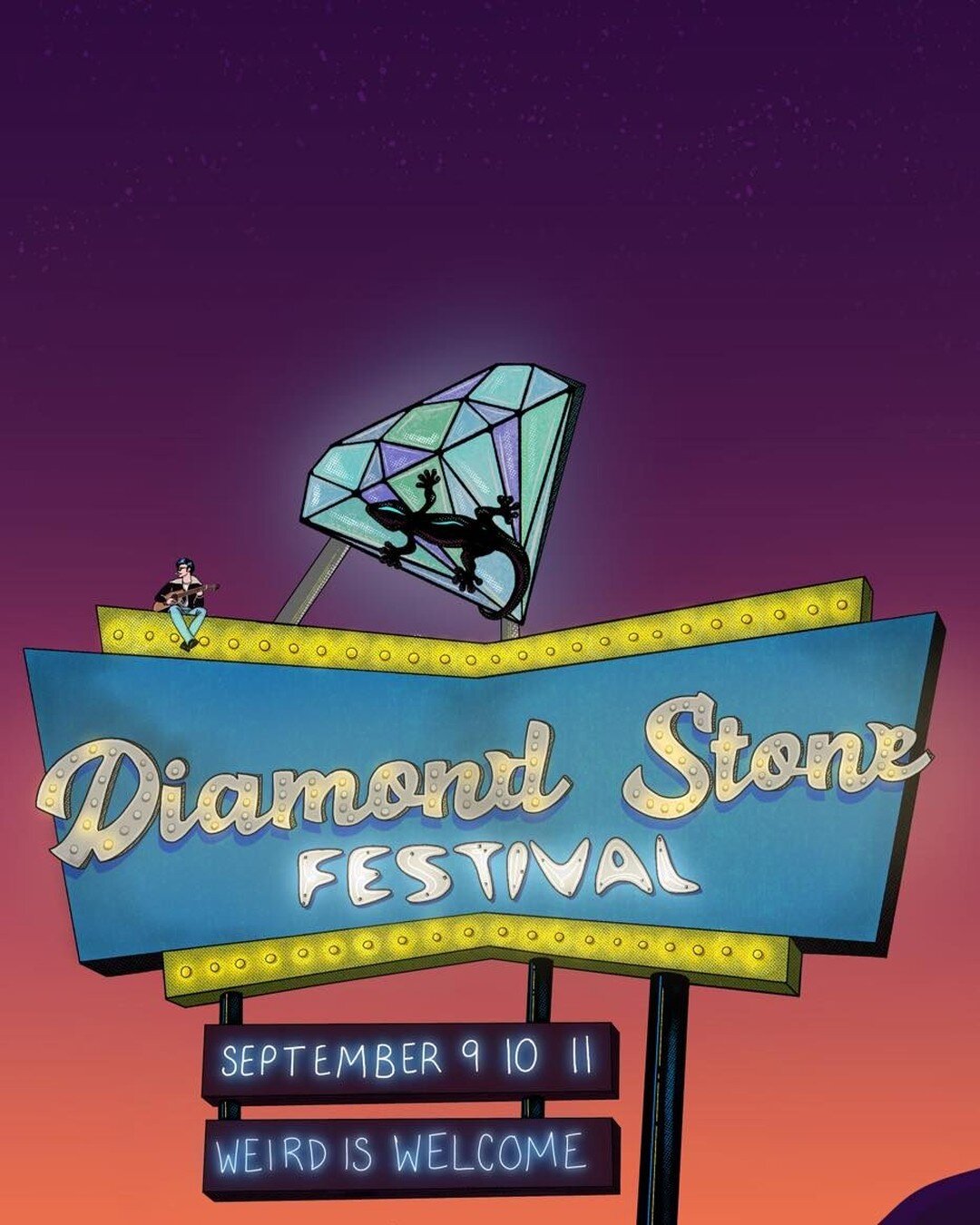 Come this weekend to Cherokee County and enjoy some fun at Diamond Stone Music Festival. #explorecherokeeok #greencountry #illinoisriver #travelok #thisisoklahoma #fun #experience #diamondstone #music #festival #come