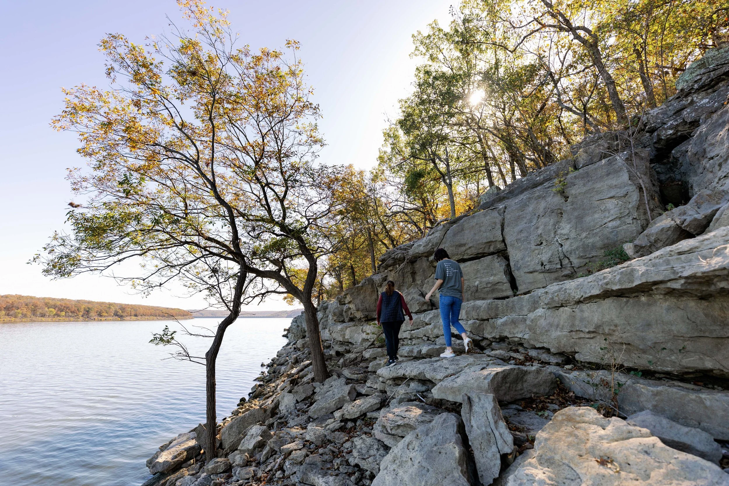 Hiking at Sequoyah State Park