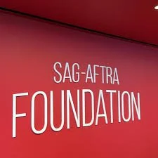 SAG-AFTRA Foundation logo on a red background