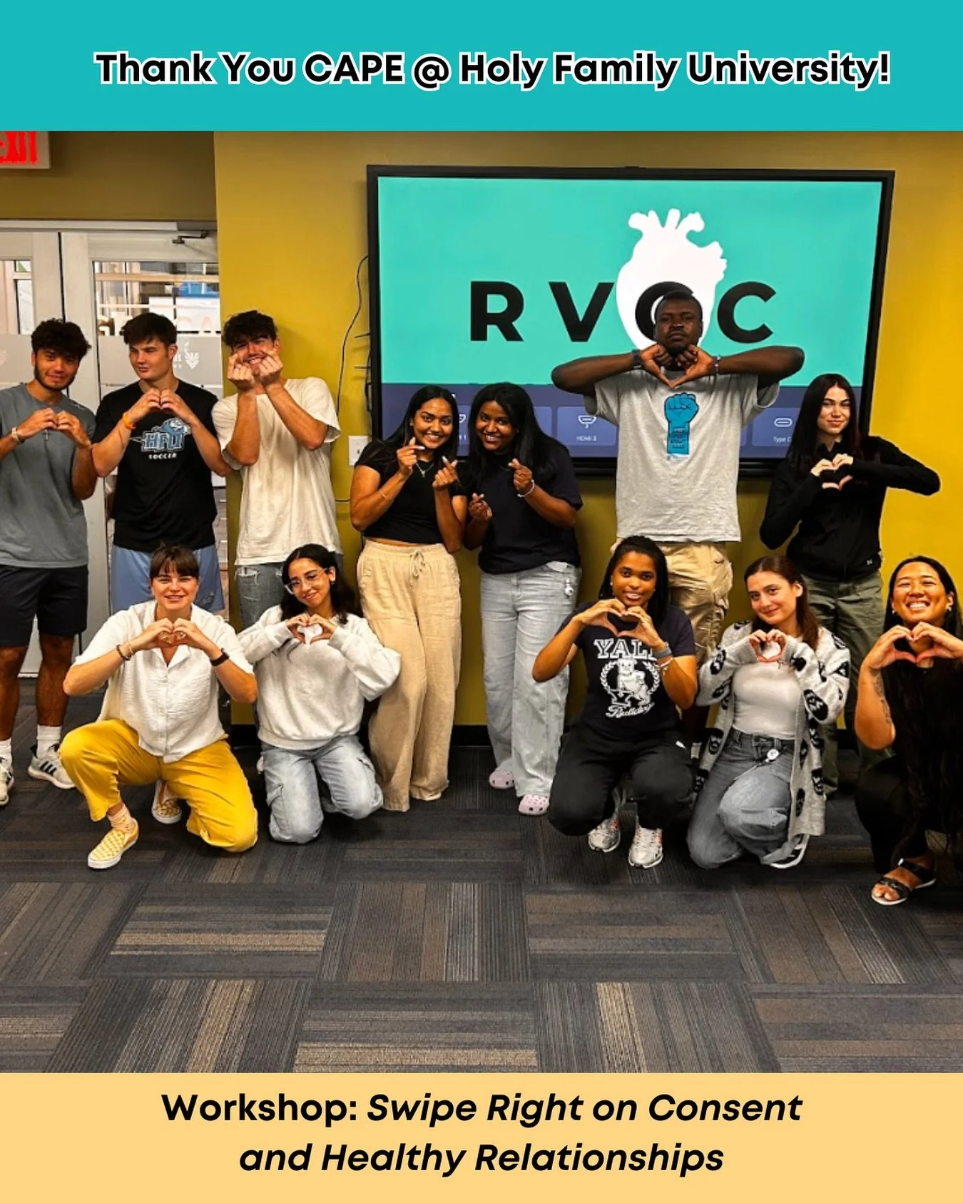 We loved collaborating with @hfucape and discussing healthy relationships through fun games! Thank you CAPE for the opportunity ✨. We look forward to visiting your campus again in the Spring!