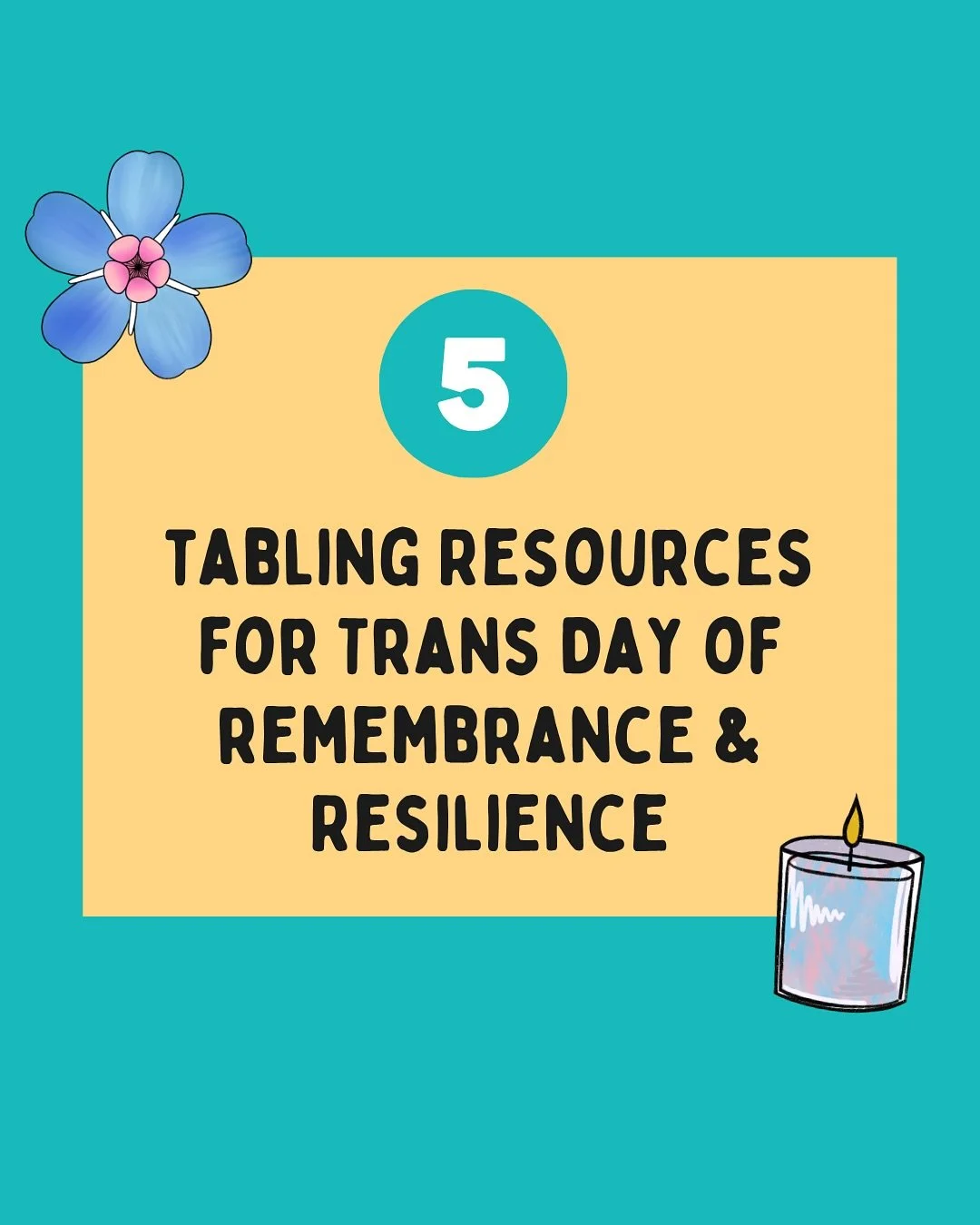 Hosting events or tabling for Trans Day of Remembrance and Resilience? Our mini toolkit is now available on our resource hub 💫🏳️&zwj;⚧️. Link in bio.