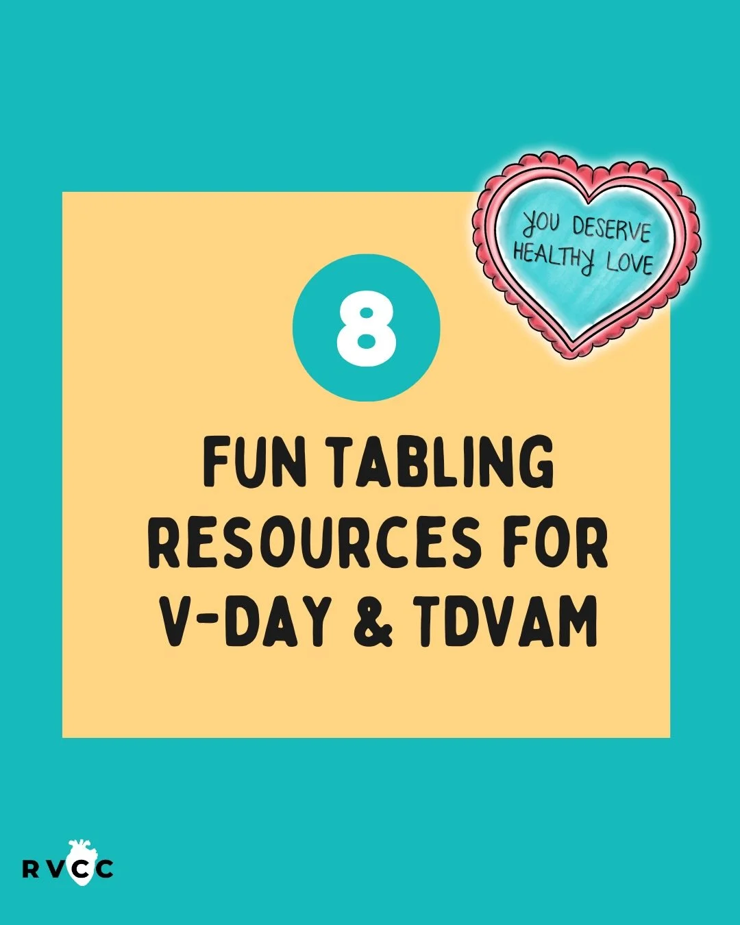 Looking for creative resources to enhance your February tabling outreach? Check out these tools which can be found in our free Love Hub Tabling Toolkit. Link to download in our bio 💕.