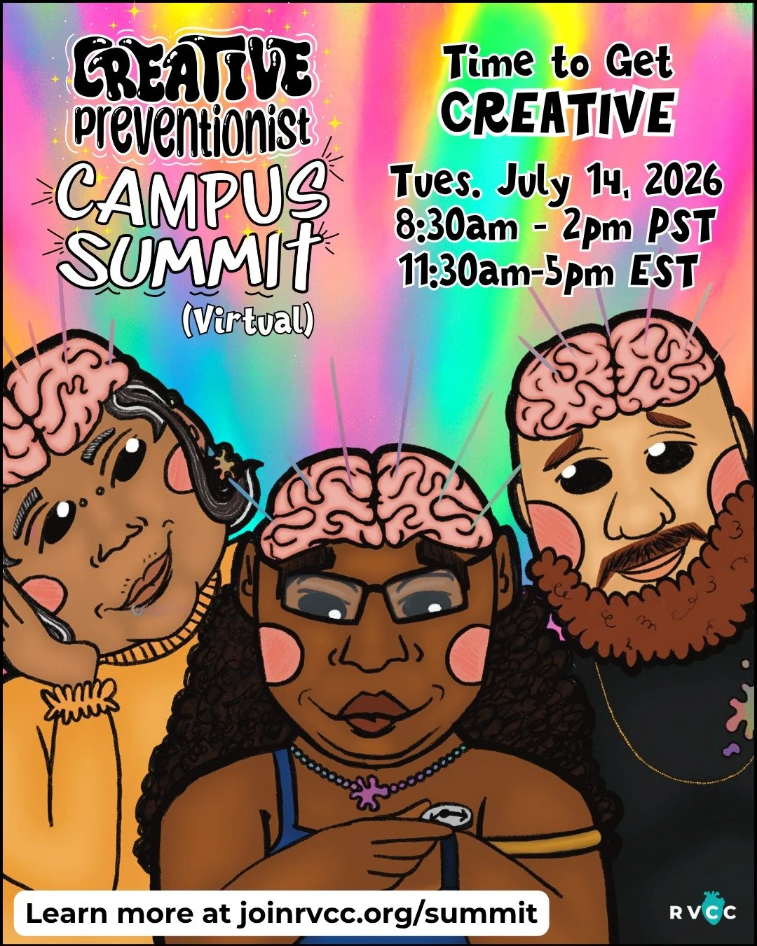 Last chance to get the early-bird rate for our Creative Preventionist Campus Summit (save $52). 80+ preventionists have already registered 🤩. This has made our week! Grateful for the incredible support and the excitement so many folks have shared.

