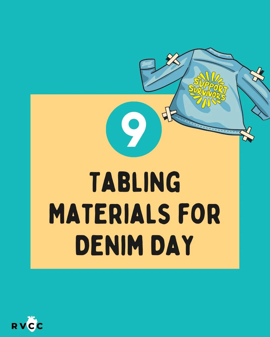 Hosting an event for Denim Day? Request our free tabling toolkit for fun and creative materials! Link in bio.