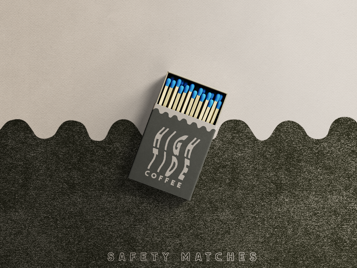 complimentary safety matches for that after coffee bathroom break