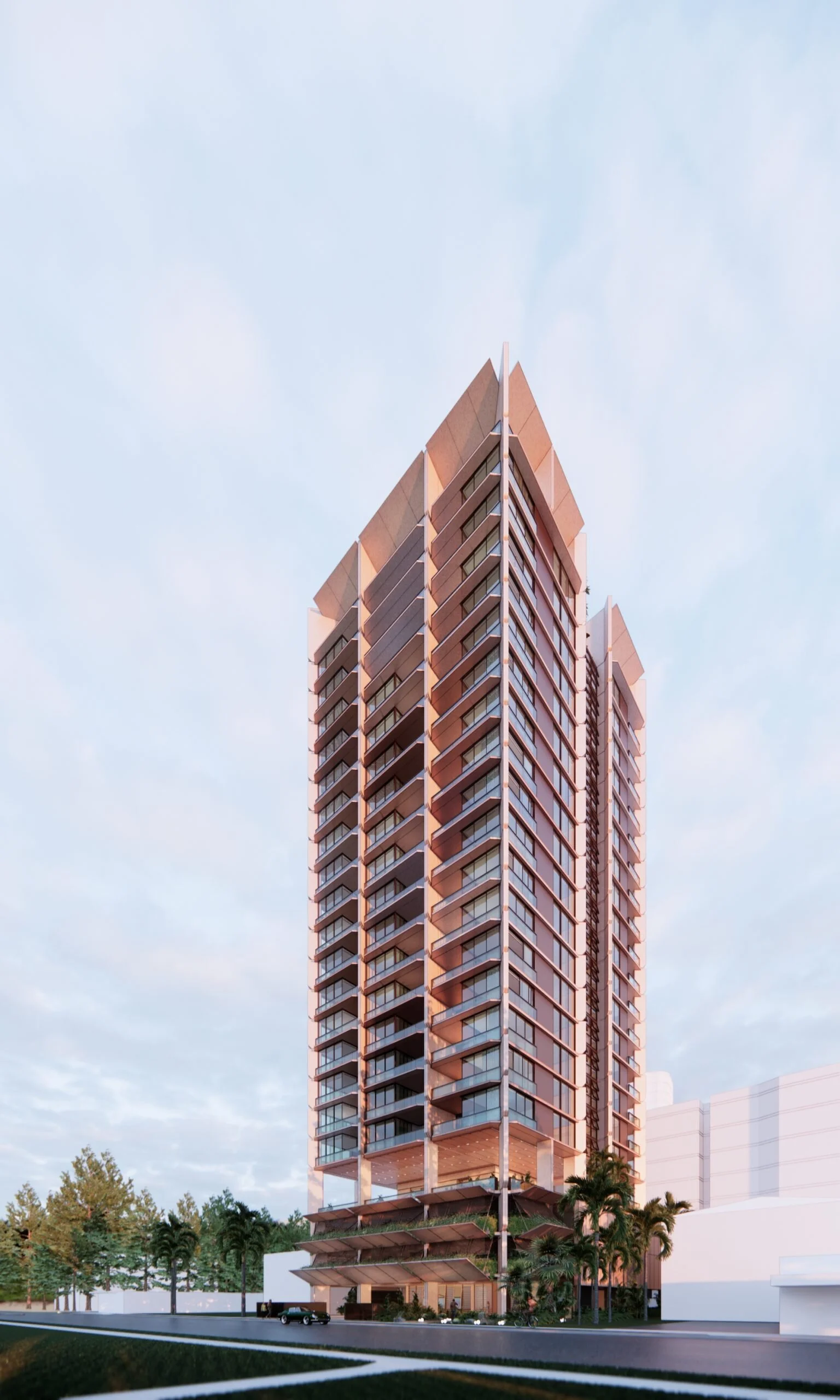 Modernist coastal apartment tower to set design benchmark in Broadbeach