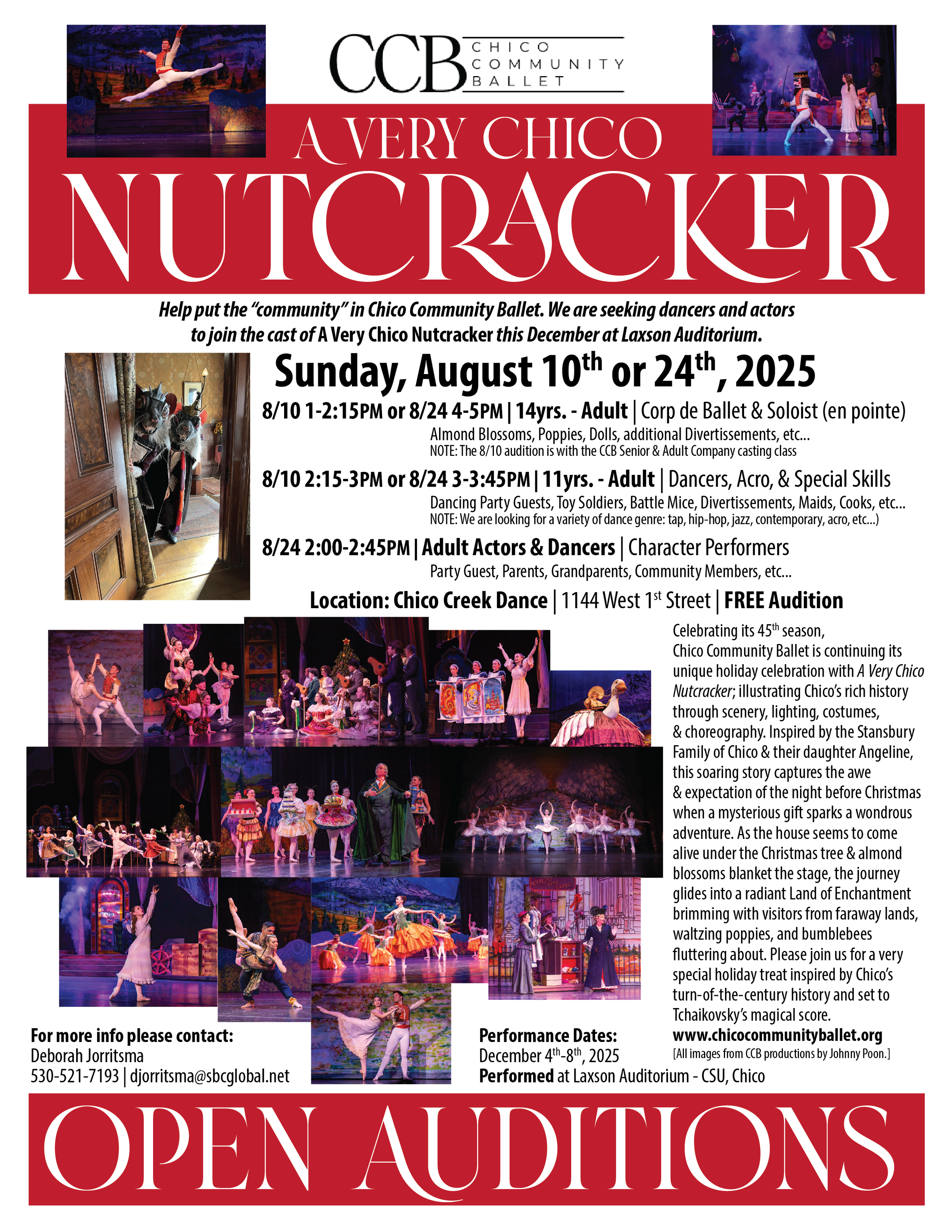 Nutcracker Open Auditions
