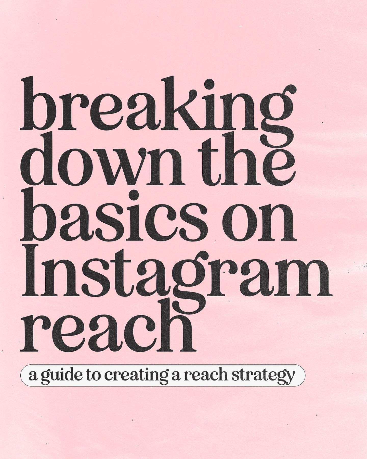 I hear you &rarr; reach on Instagram isn&rsquo;t what it used to be...

But despite it being down, it&rsquo;s not dead. 

Especially not when you have a clear strategy, with reach goals and content that&rsquo;s optimised to get you where you want to 