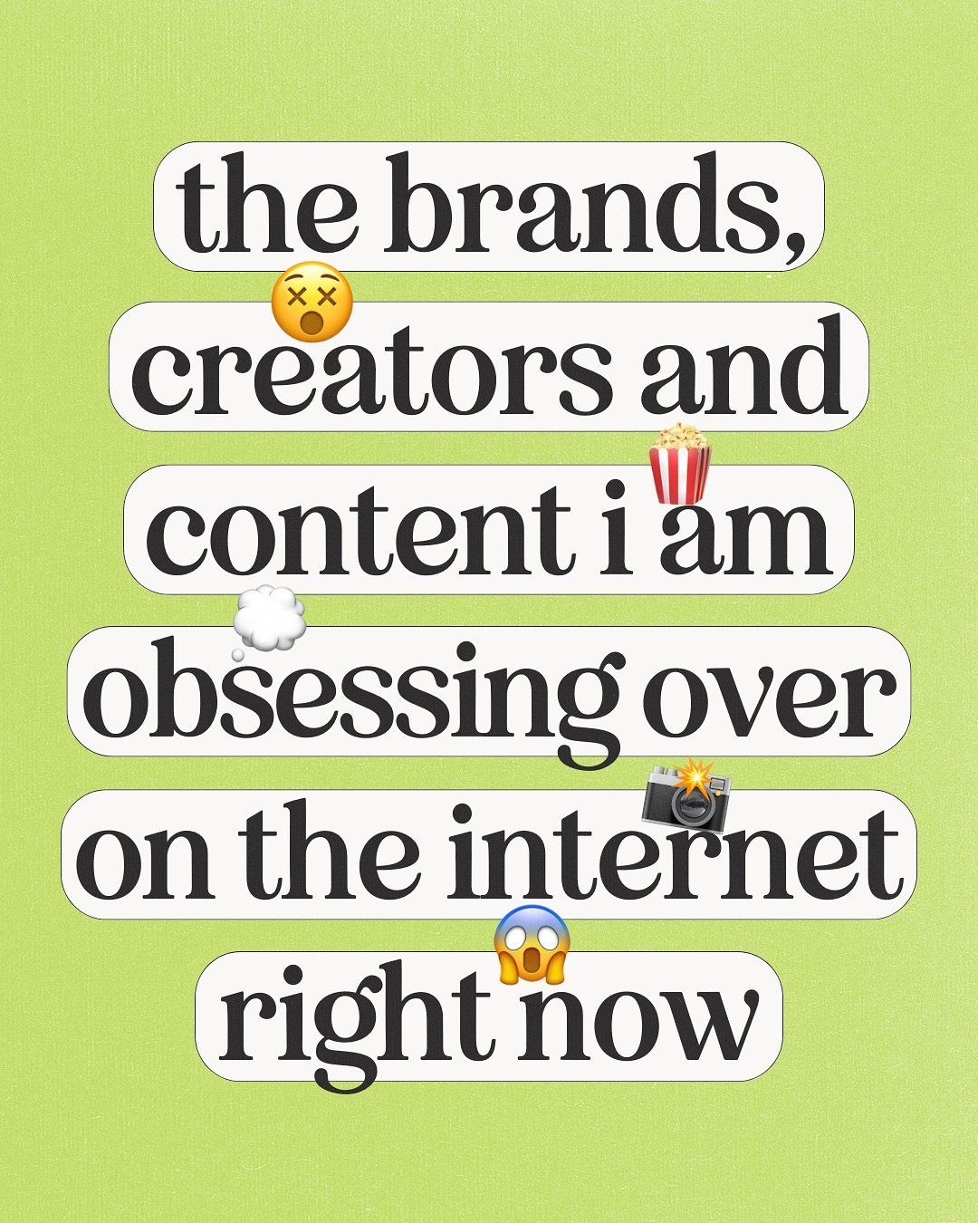 brands, content and creators I&rsquo;m LOVING on social media right now, and what we can learn from them 💭✨🪩🤭✍️

who would you add to my list? Let me know your top picks below!

#prettylittlemarketer