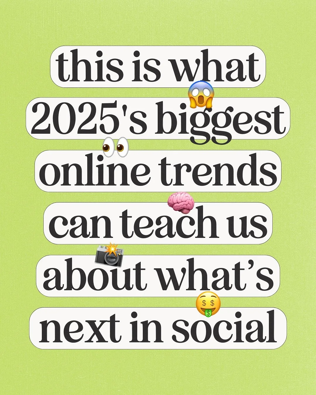 trends aren&rsquo;t silly, they&rsquo;re strategic 👋✨🚨

I&rsquo;ve said it once and I&rsquo;ll say it again: trends not only have an important place in your immediate strategy, but play a crucial role in how well informed we are for our future plan