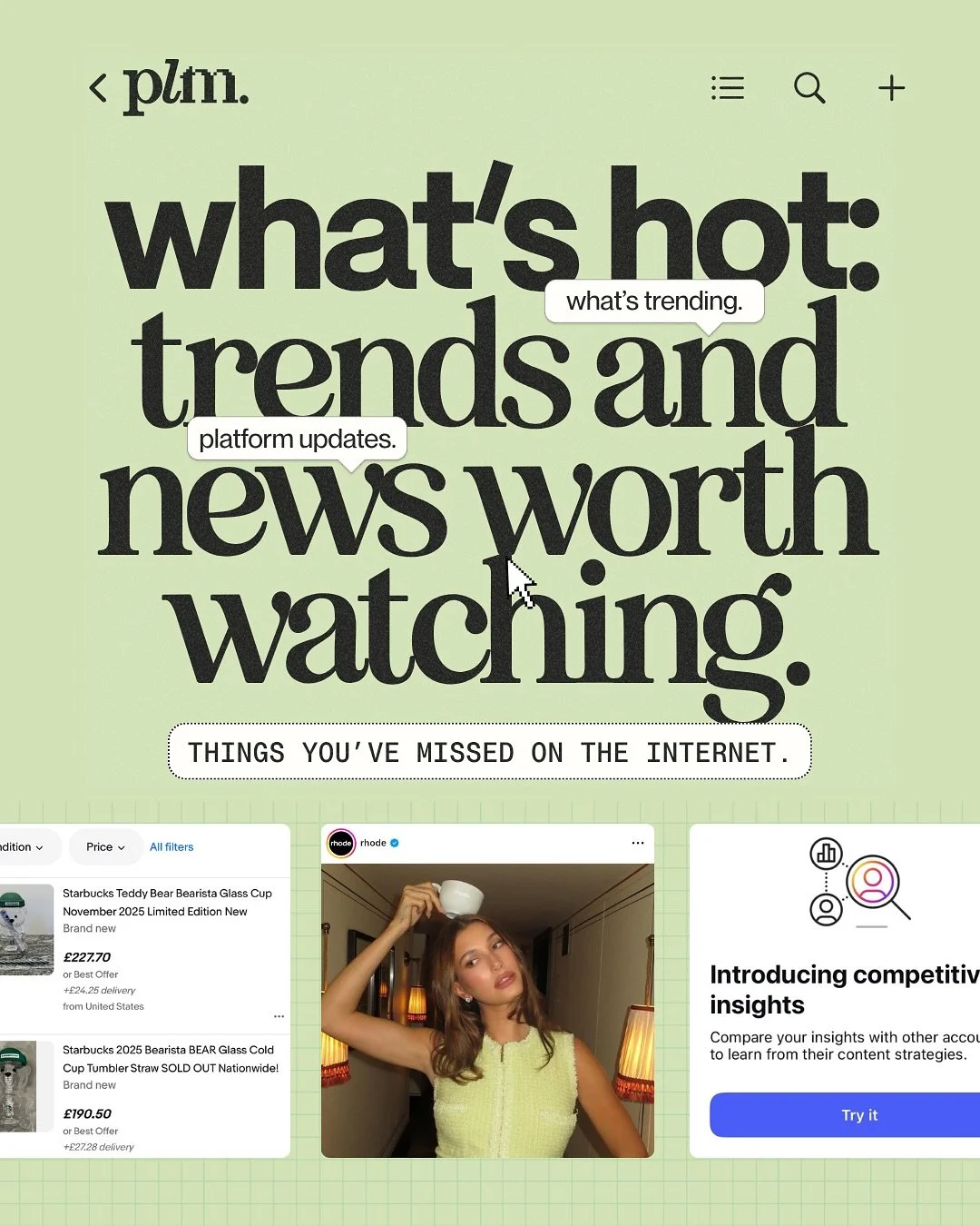 influencers in China now require a degree, Instagram want to let you make your own algorithm and TikTok customers fight over a... bear cup 🗞️✨👀

if only someone had a weekly newsletter that went out every Thursday without fail that rounded *all* of