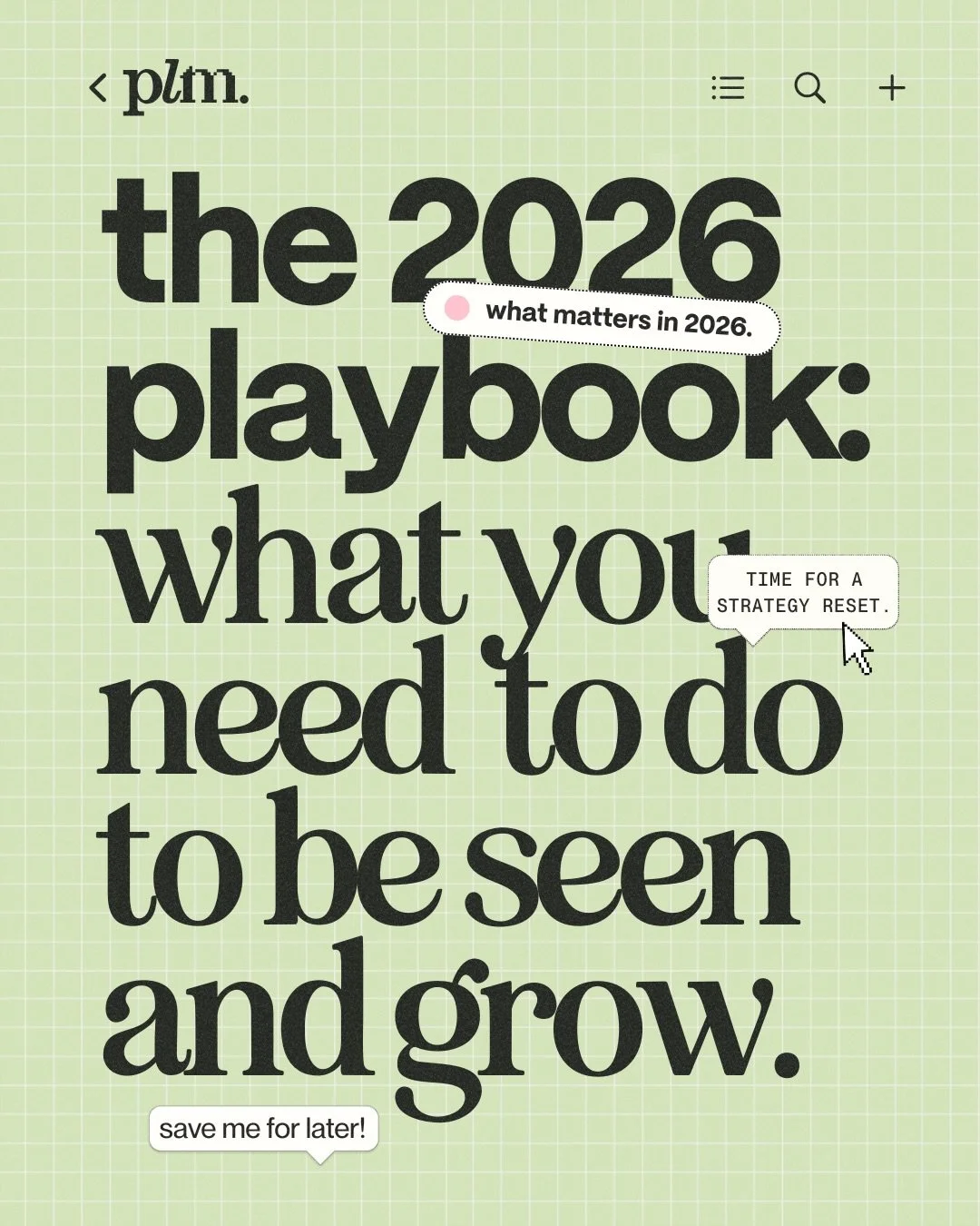 I&rsquo;ve been thinking a lot about what actually matters for 2026 and it keeps coming back to five things 👋 

not hacks, not trends - foundations: the stuff that makes everything else work. 

here&rsquo;s how I&rsquo;m approaching the year ahead! 