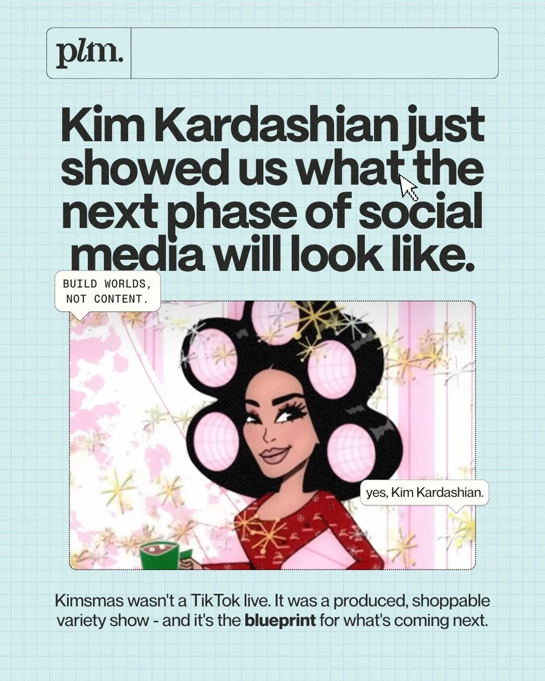 Kim Kardashian&rsquo;s Kimsmas broke my brain a little bit 👀 

a 45-minute variety show. on tiktok, shoppable in real time, produced like actual television.

the more i sat with it, the more I realised it&rsquo;s part of something bigger - brands an