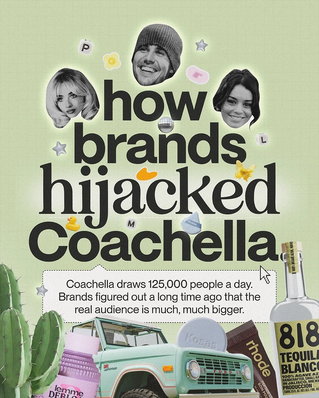 the bottom line: brands don&rsquo;t want to be a part of Coachella, they want to be a part of *culture* 🌵✨🎡🌴☀️

from being the official festival drink to launching a festival within a festival, the spectrum of &ldquo;brands at Coachella&rdquo; is 