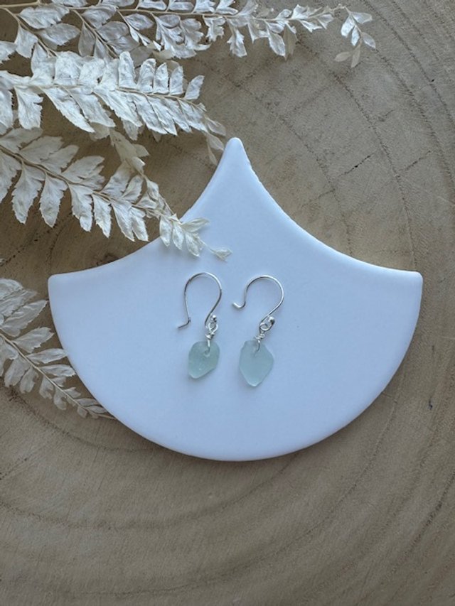 Sea glass earrings